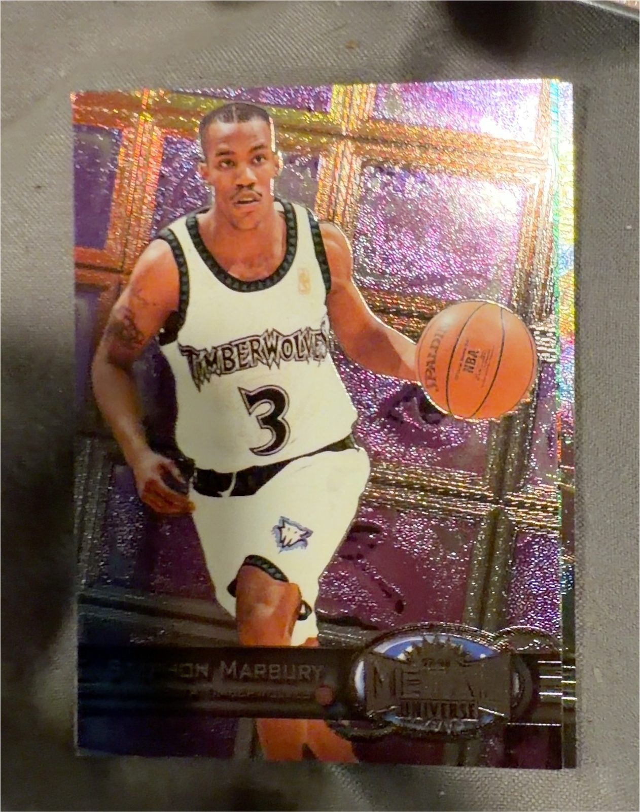 1997 Metal Universe #90 Stephon Marbury — front