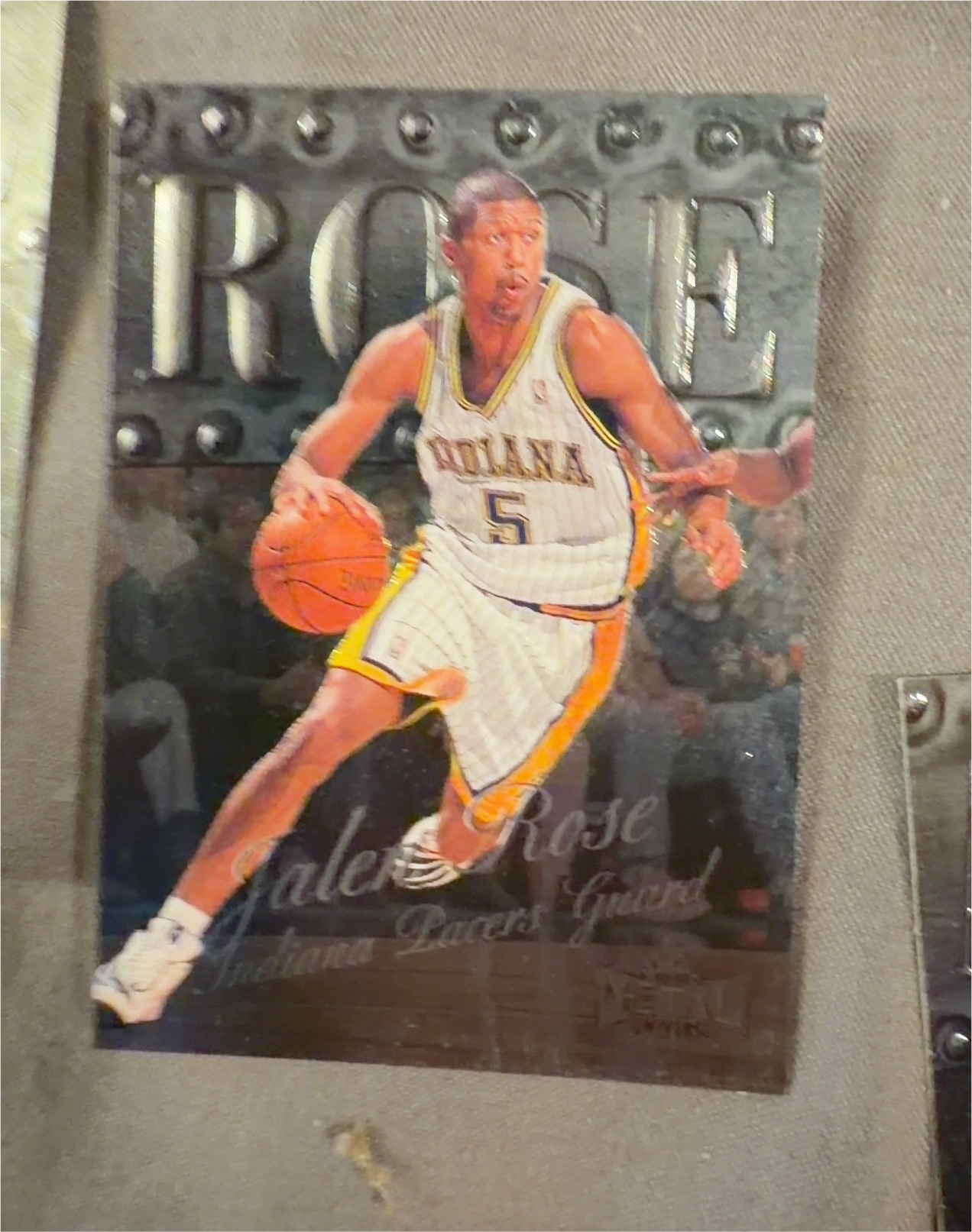 1996 Fleer Metal #178 Jalen Rose — front