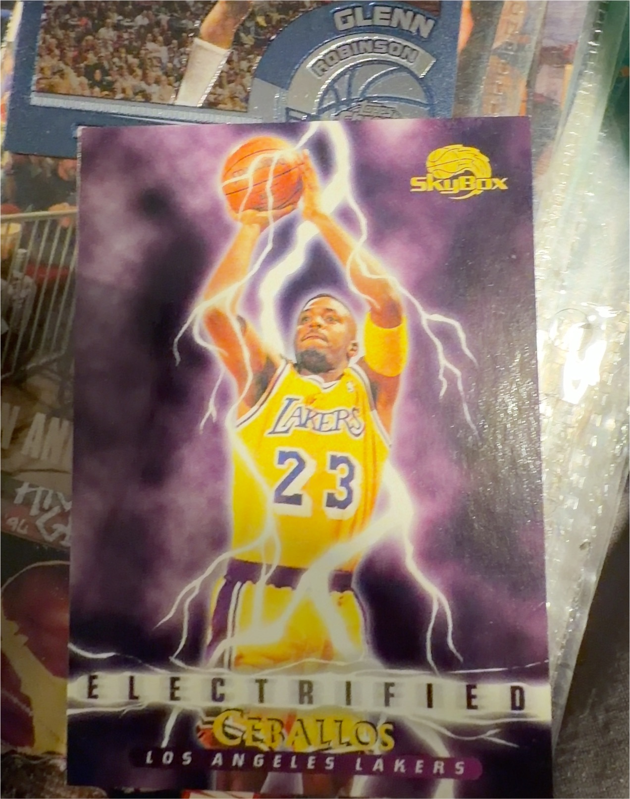 1995 Skybox Premium #286 Cedric Ceballos — front