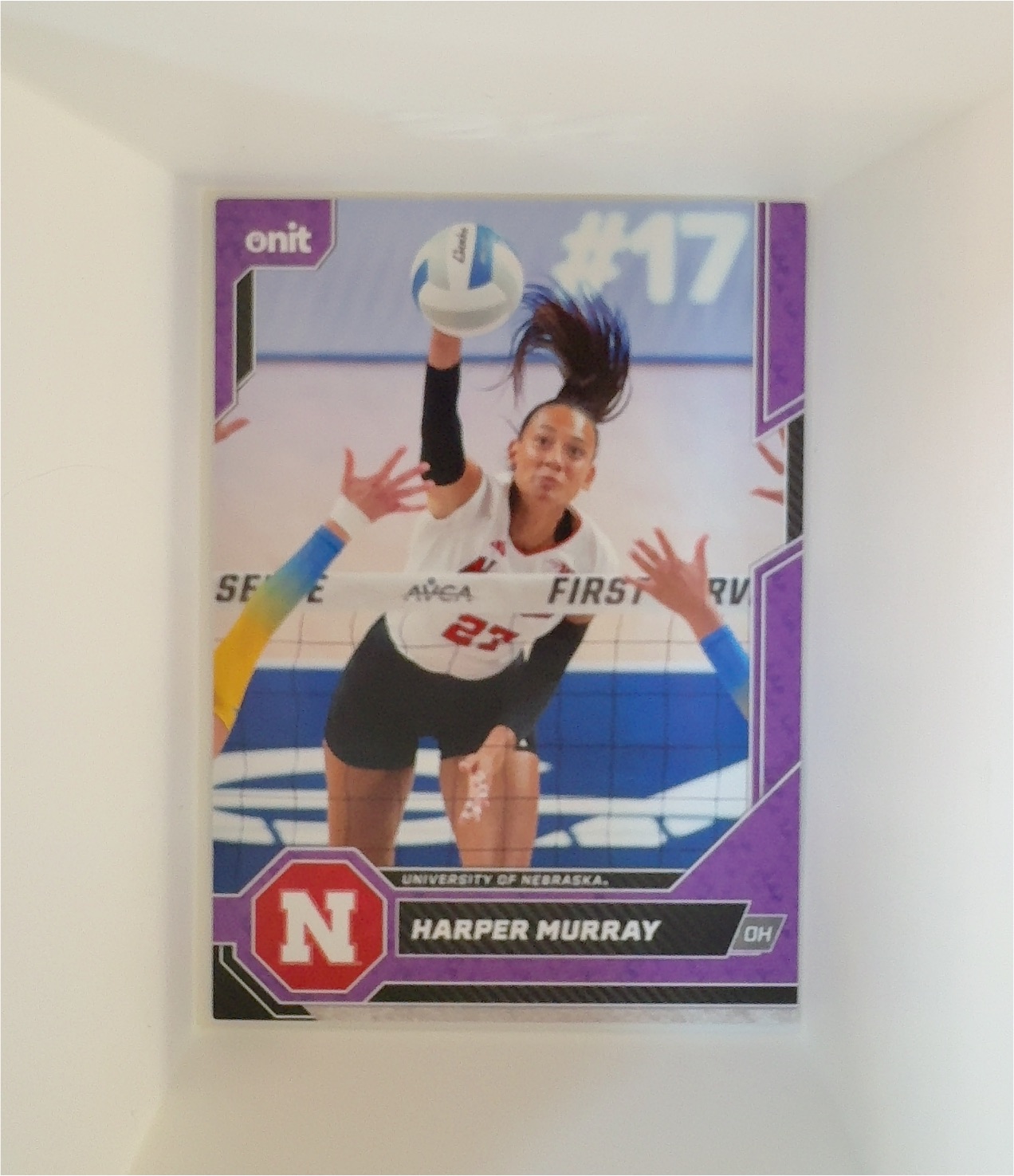 2026 Onit Nebraska Cornhuskers Volleyball #17 Harper Murray — front