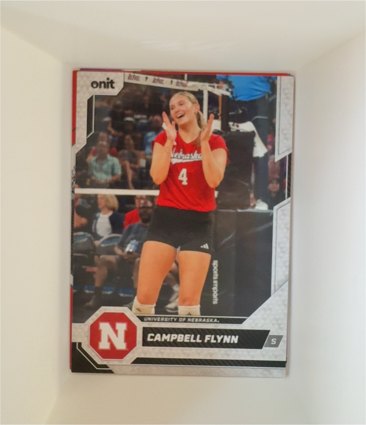 2025 Onit Nebraska Cornhuskers Volleyball #B-3 Campbell Flynn — front