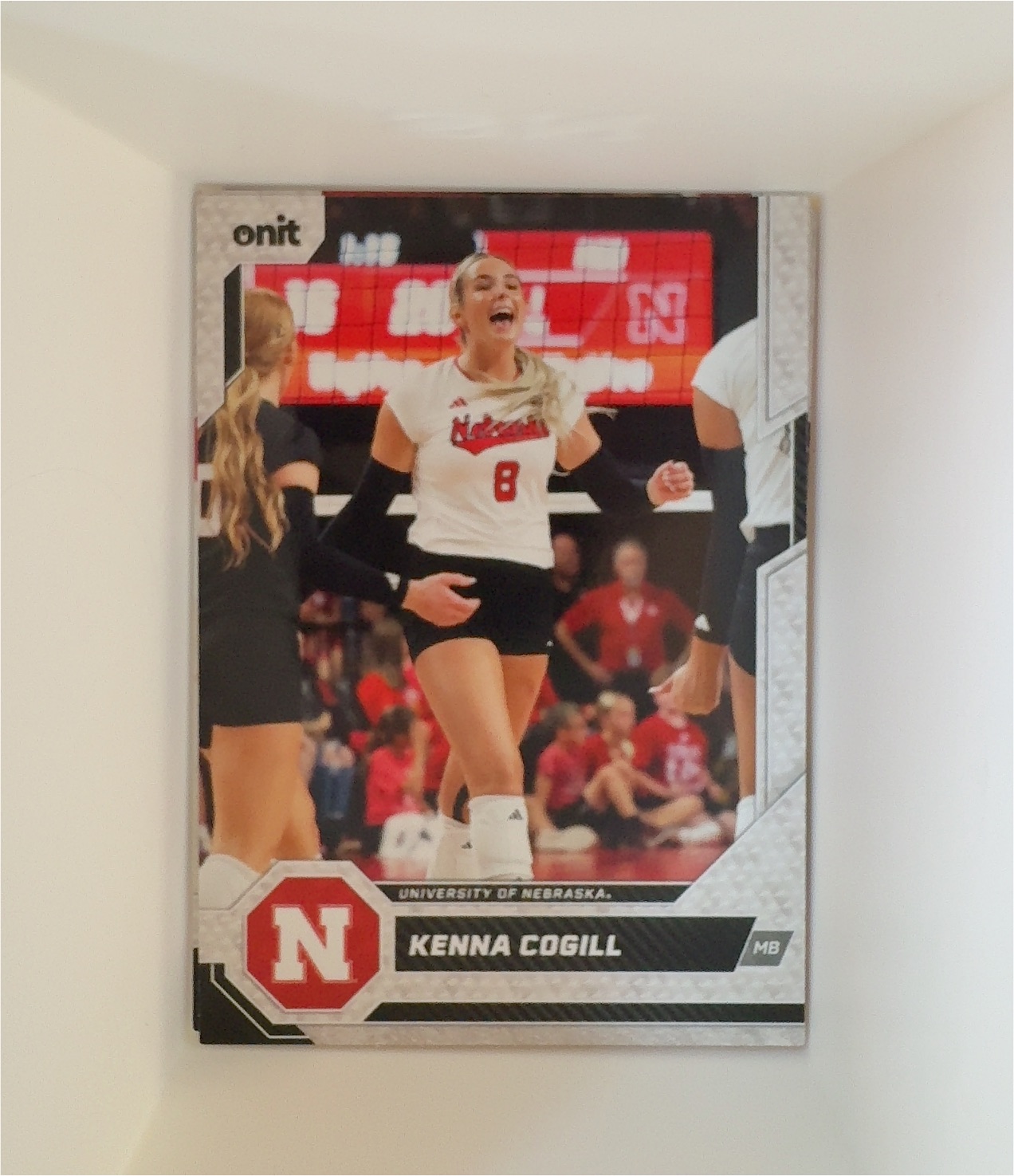 2026 Onit Nebraska Cornhuskers Volleyball #B-12 Kenna Cogill — front