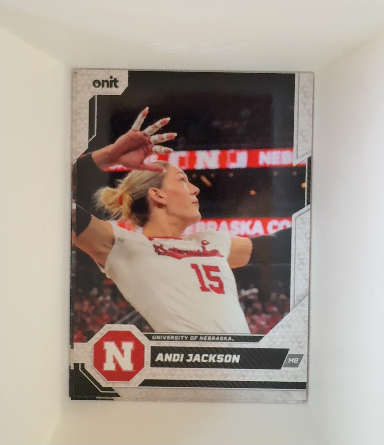 2026 Onit Athlete Nebraska Cornhuskers Volleyball #B-1 Andi Jackson — front