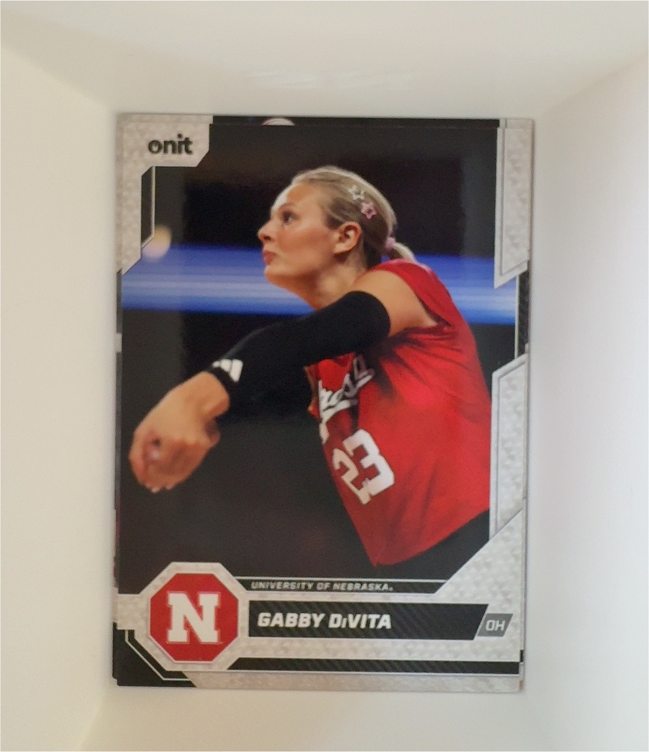 2026 Onit Nebraska Cornhuskers Volleyball Gabby DiVita #B-10 — front