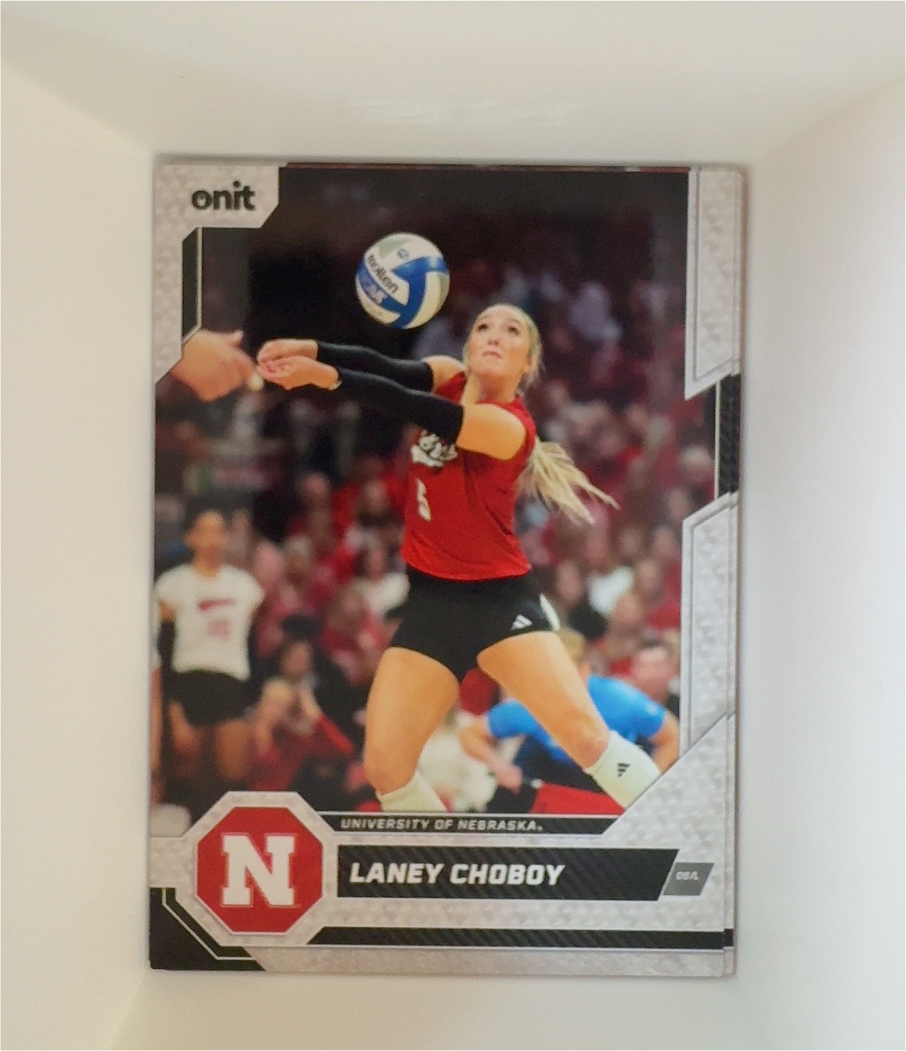 2026 Onit Nebraska Cornhuskers Volleyball Laney Choboy #B-4 — front