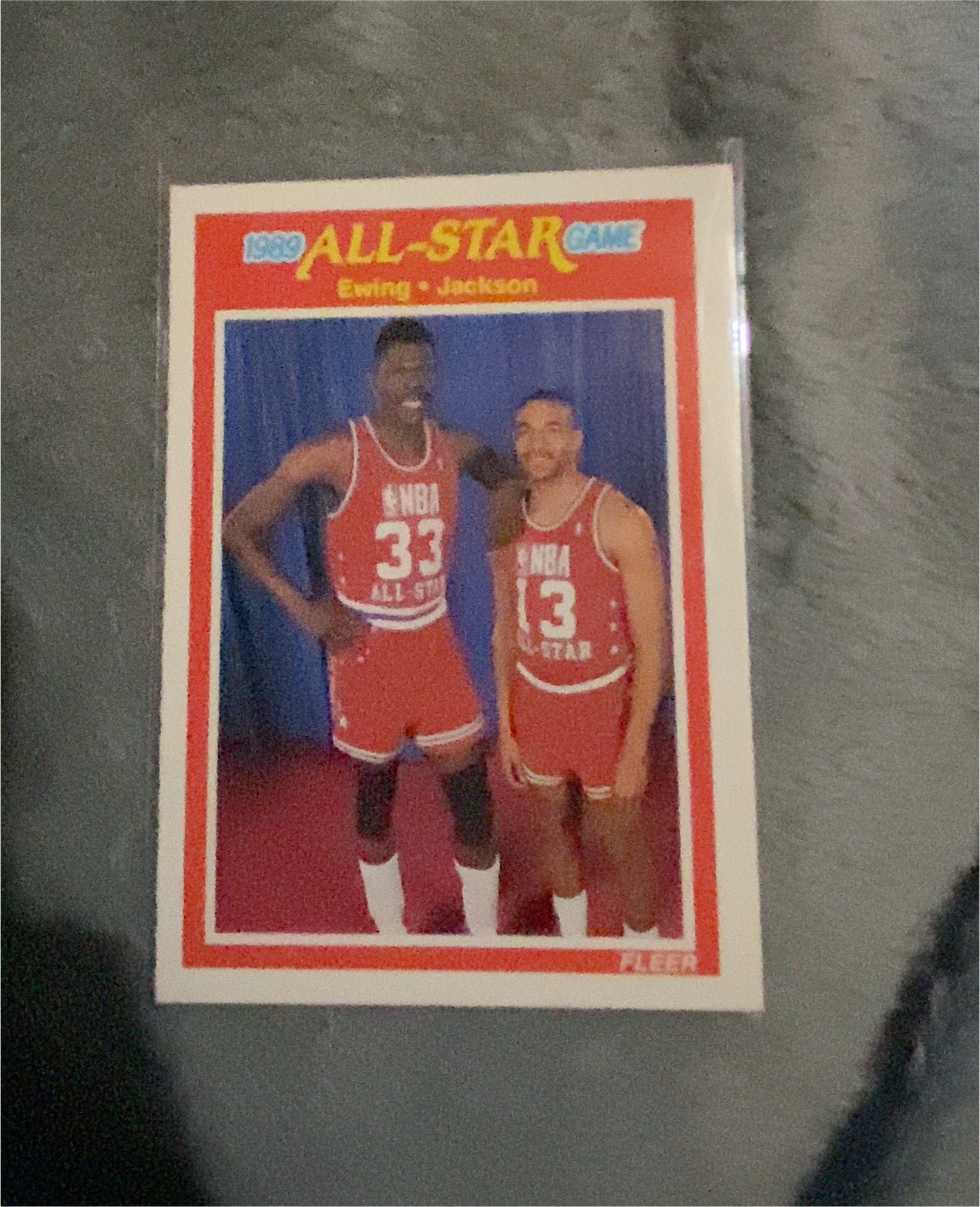 1989 Fleer #167 Patrick Ewing / Mark Jackson — front