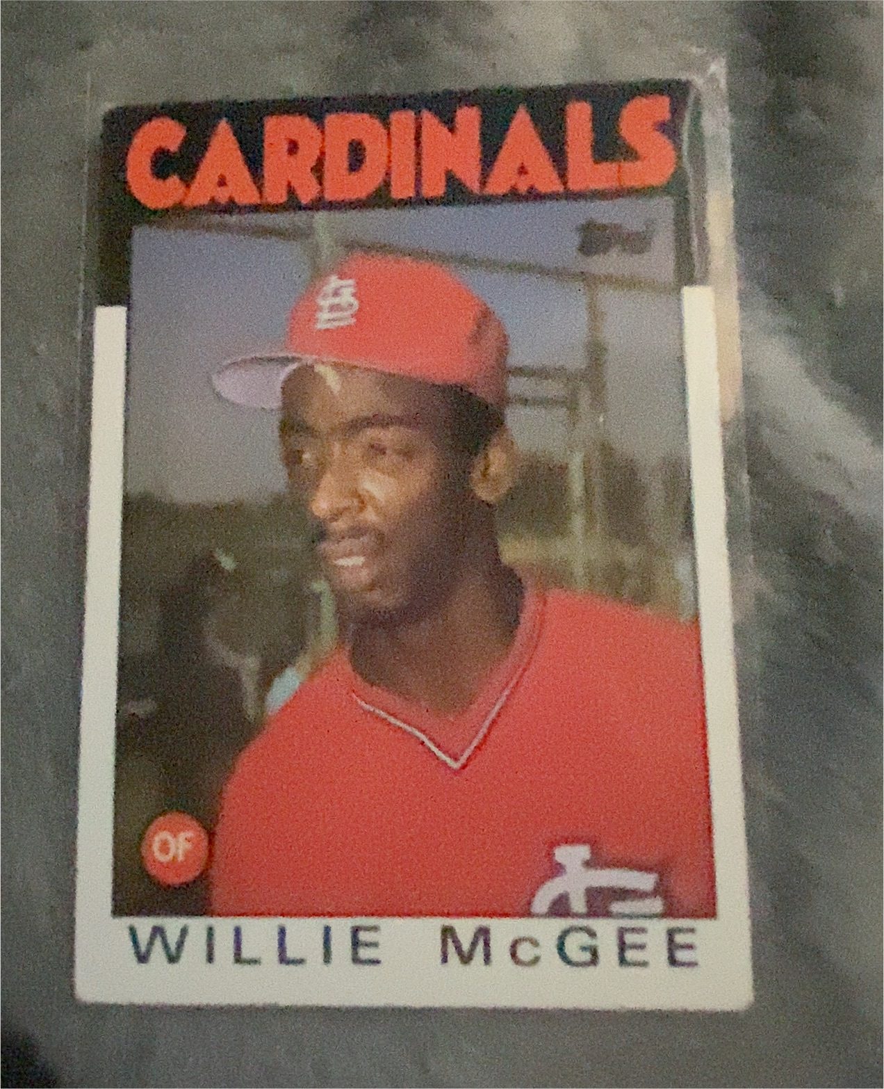 1986 Topps #580 Willie McGee — front