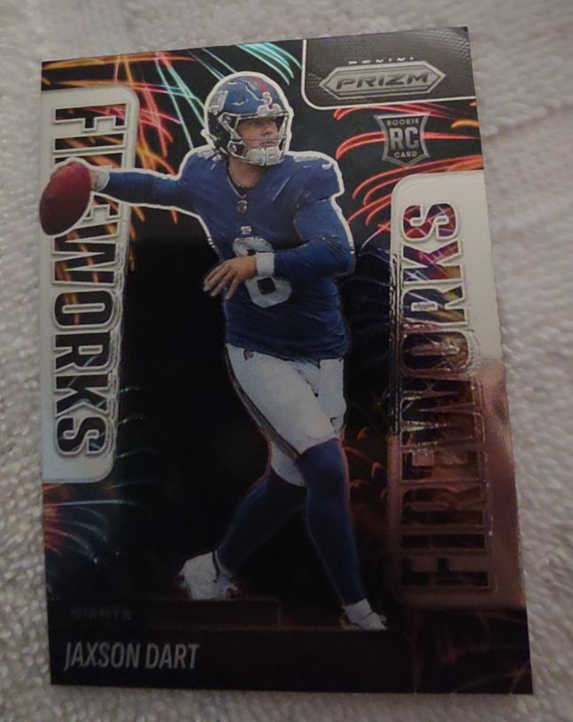 2025 Panini Prizm Fireworks #6 Jaxson Dart — front