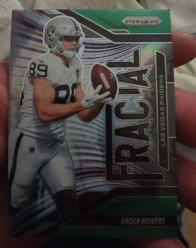2025 Panini Prizm Fractal #6 Brock Bowers — front