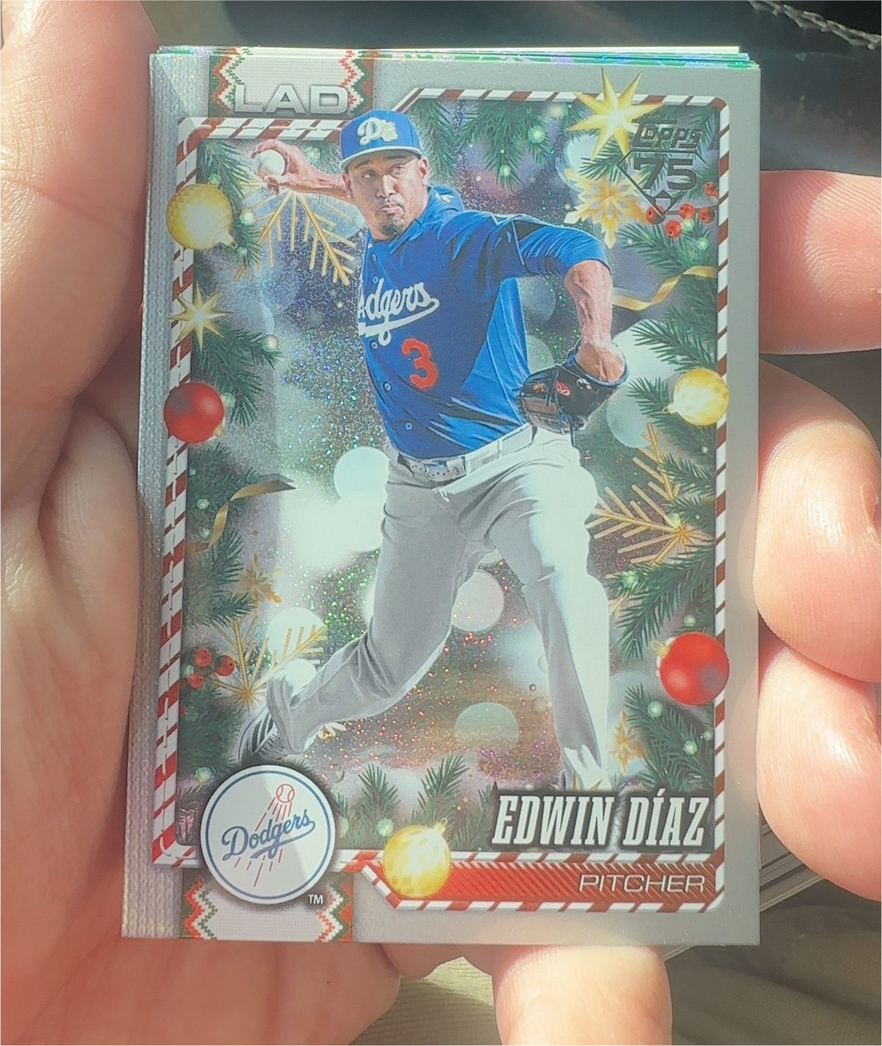 2026 Topps Holiday #H112 Edwin Diaz — front
