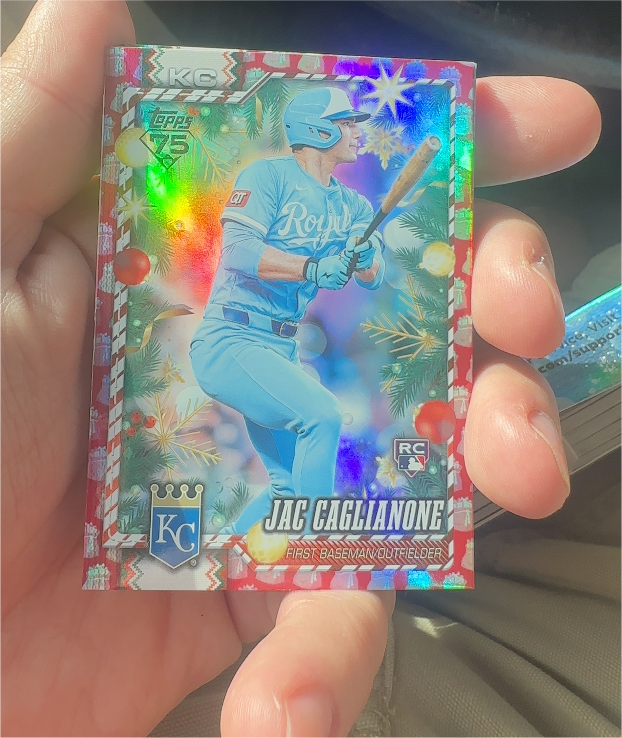 2026 Topps Holiday #H73 Jac Caglianone — front