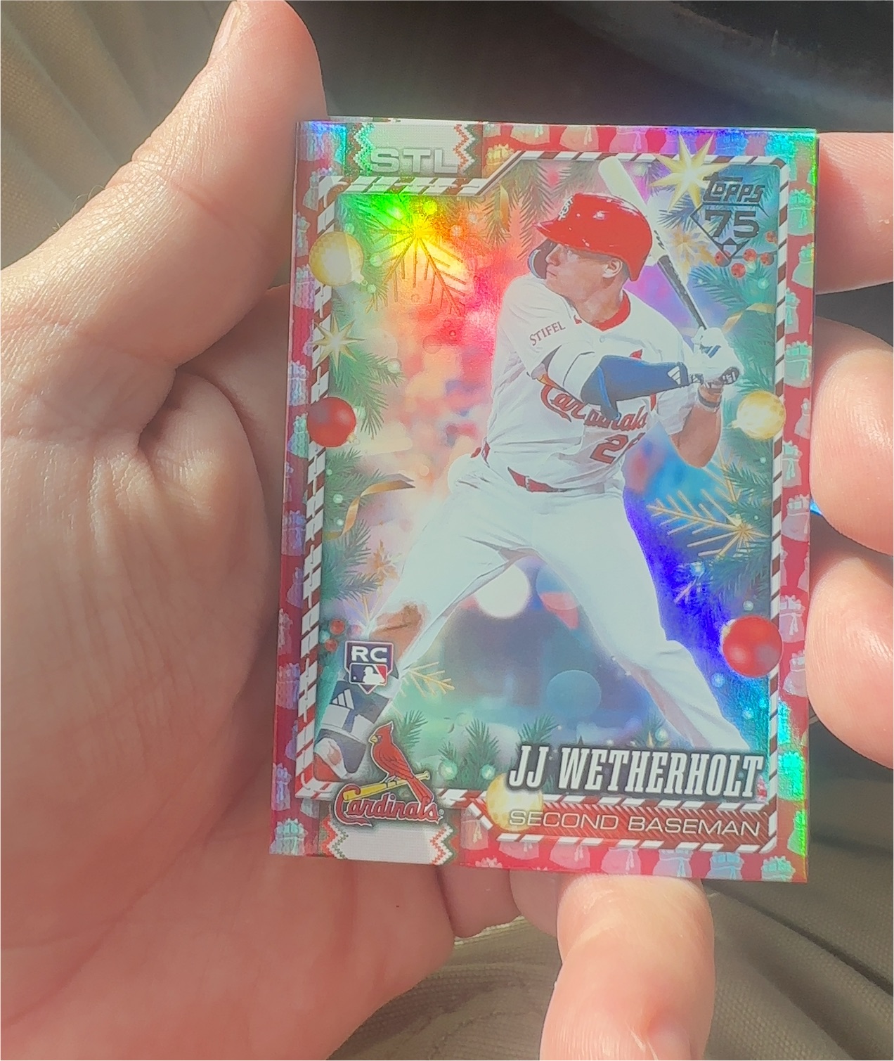 2026 Topps Holiday #H18 JJ Wetherholt — front