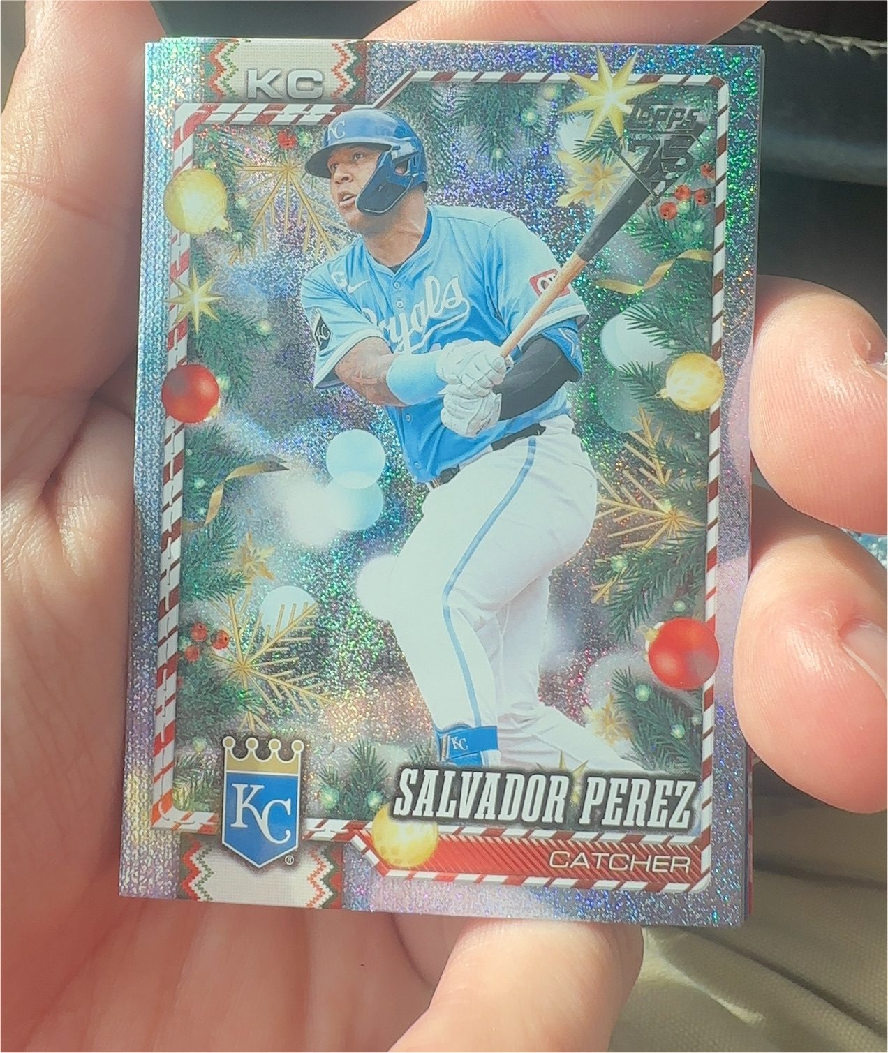 2026 Topps Holiday #H8 Salvador Perez — front