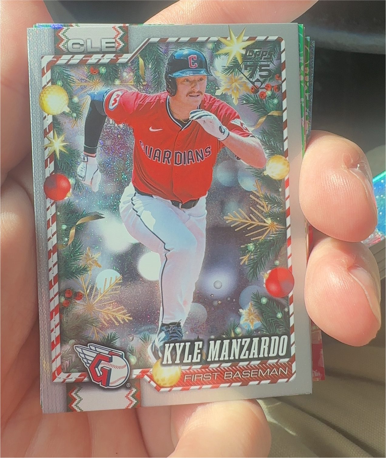 2026 Topps Holiday #H37 Kyle Manzardo — front