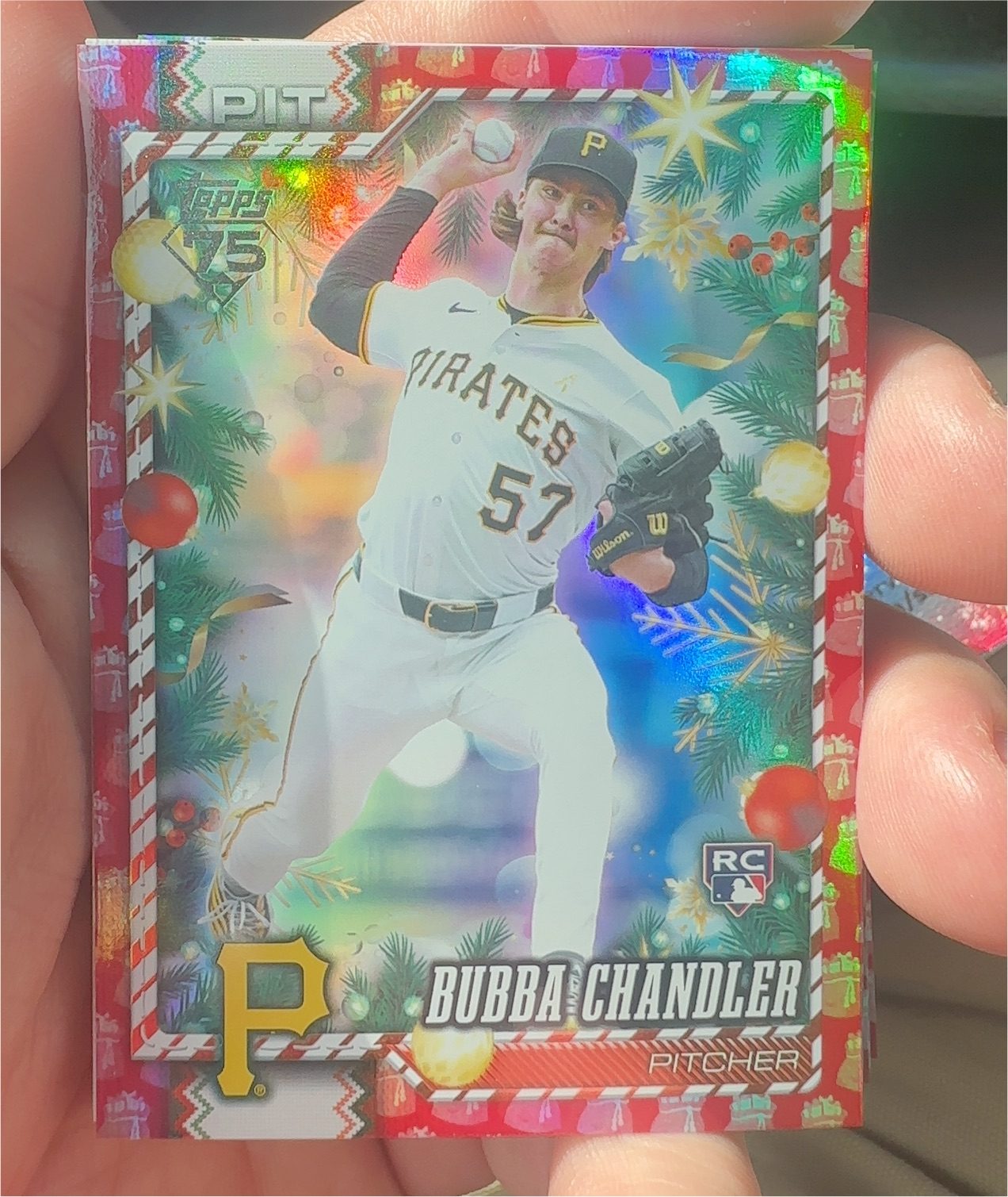 2026 Topps Holiday #H67 Bubba Chandler — front
