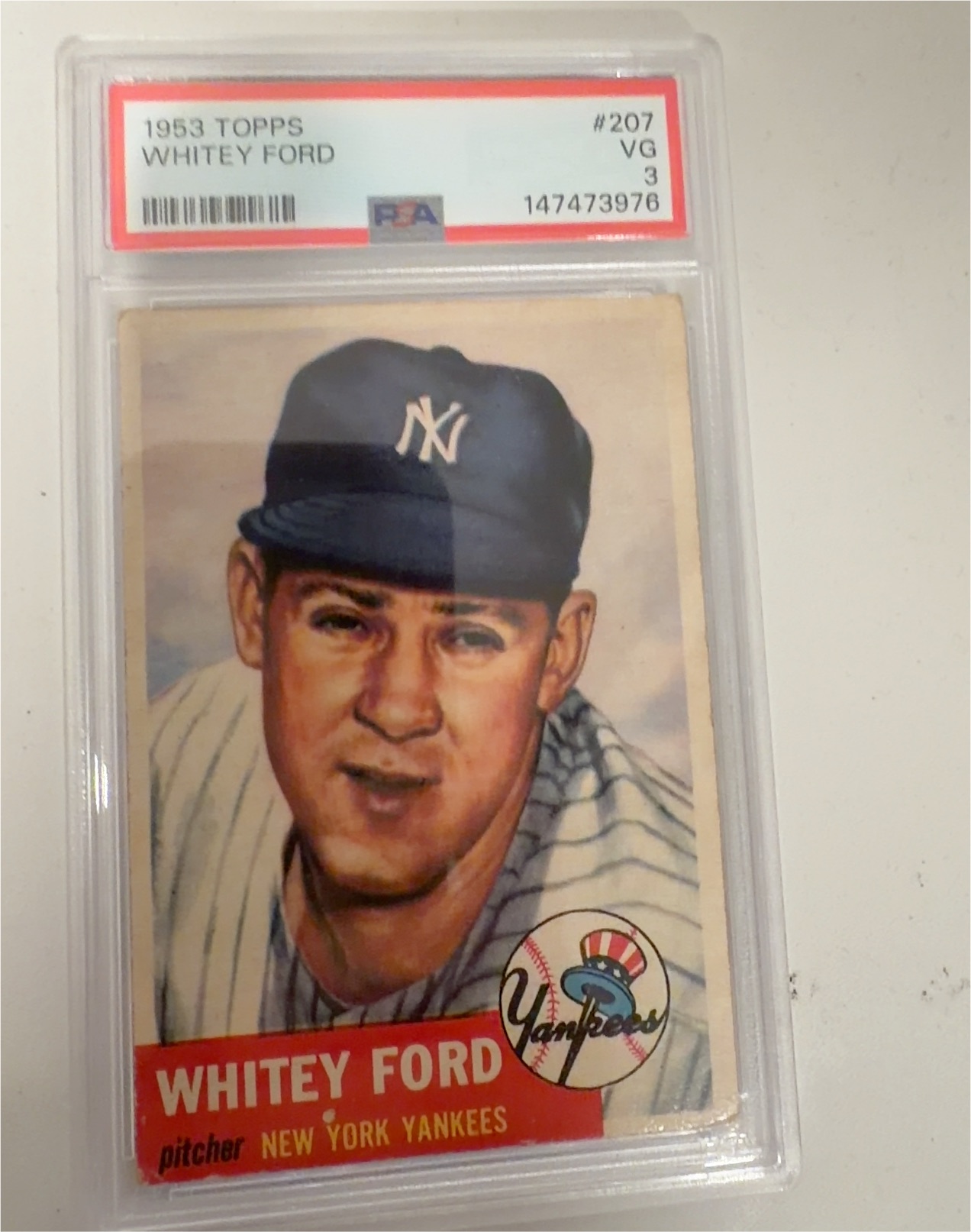 1953 Topps #207 Whitey Ford — front