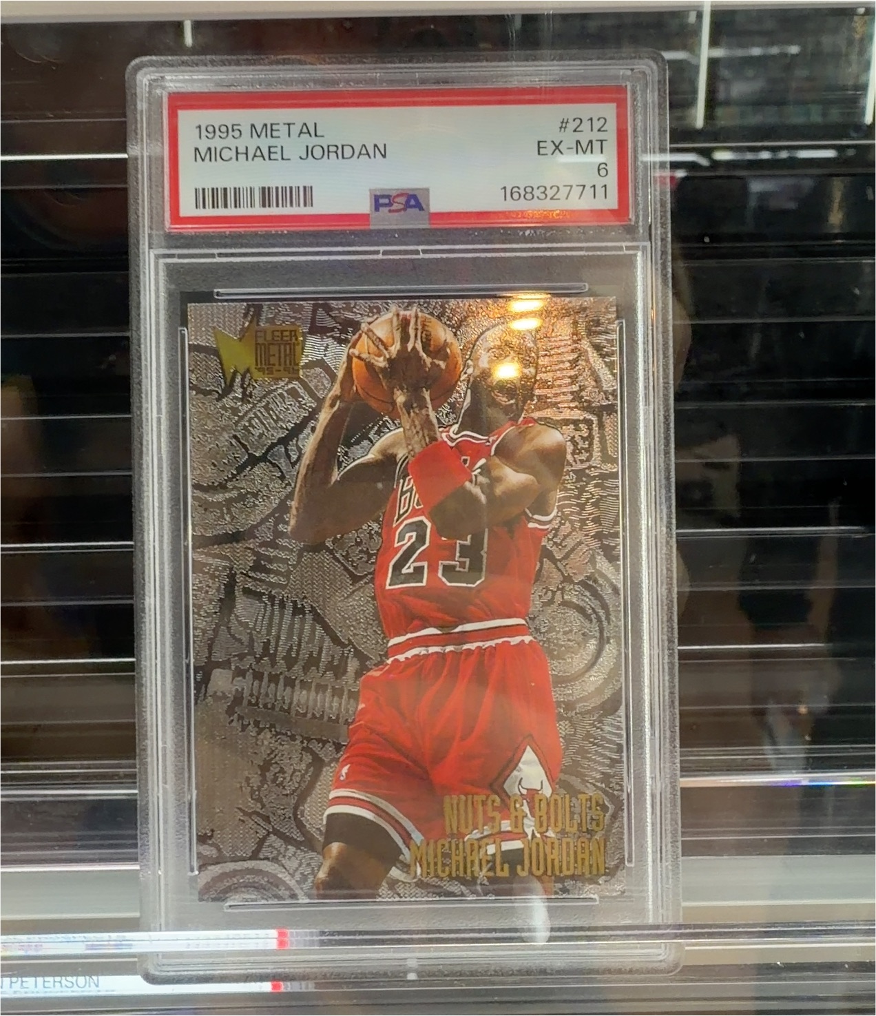 1995 Metal #212 Michael Jordan — front