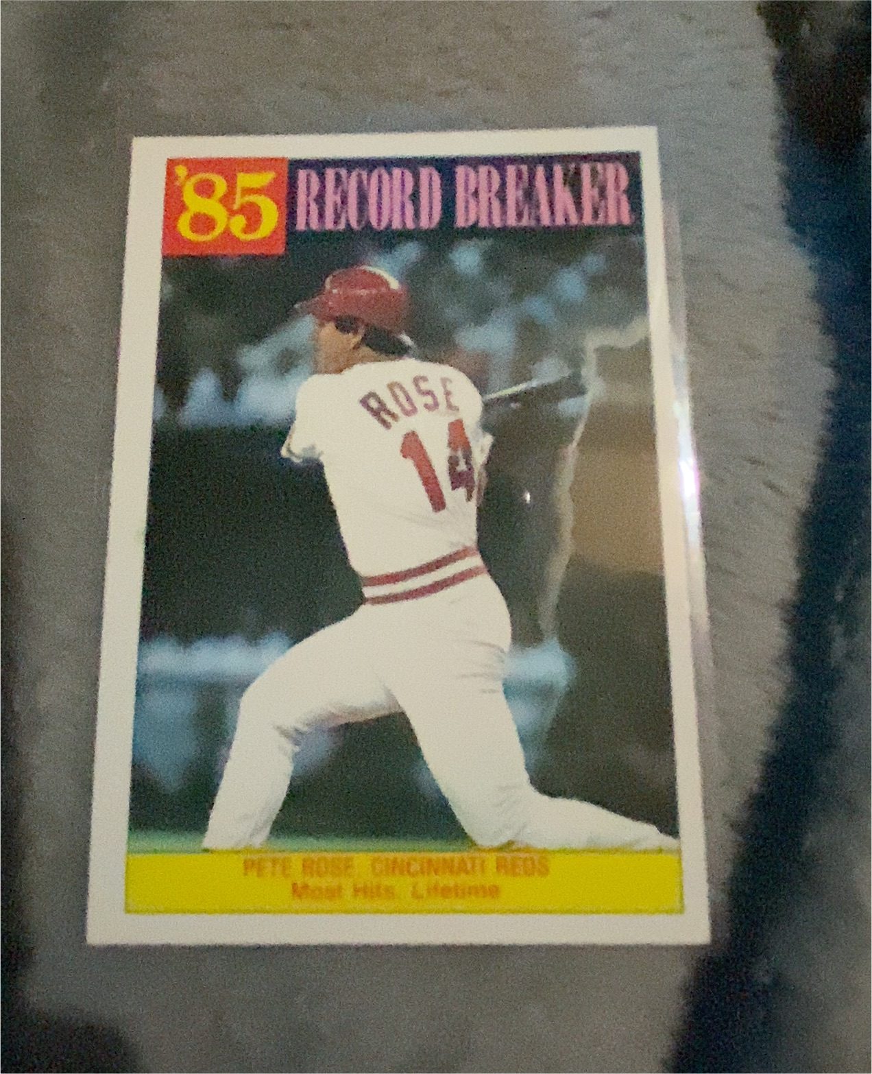 1986 Topps #206 Pete Rose — front