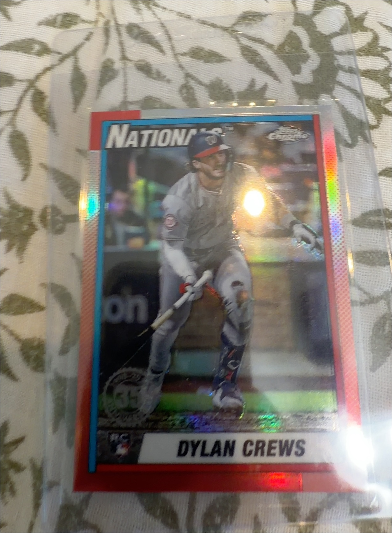 2025 Topps Chrome 1990 #90CB-16 Dylan Crews — front