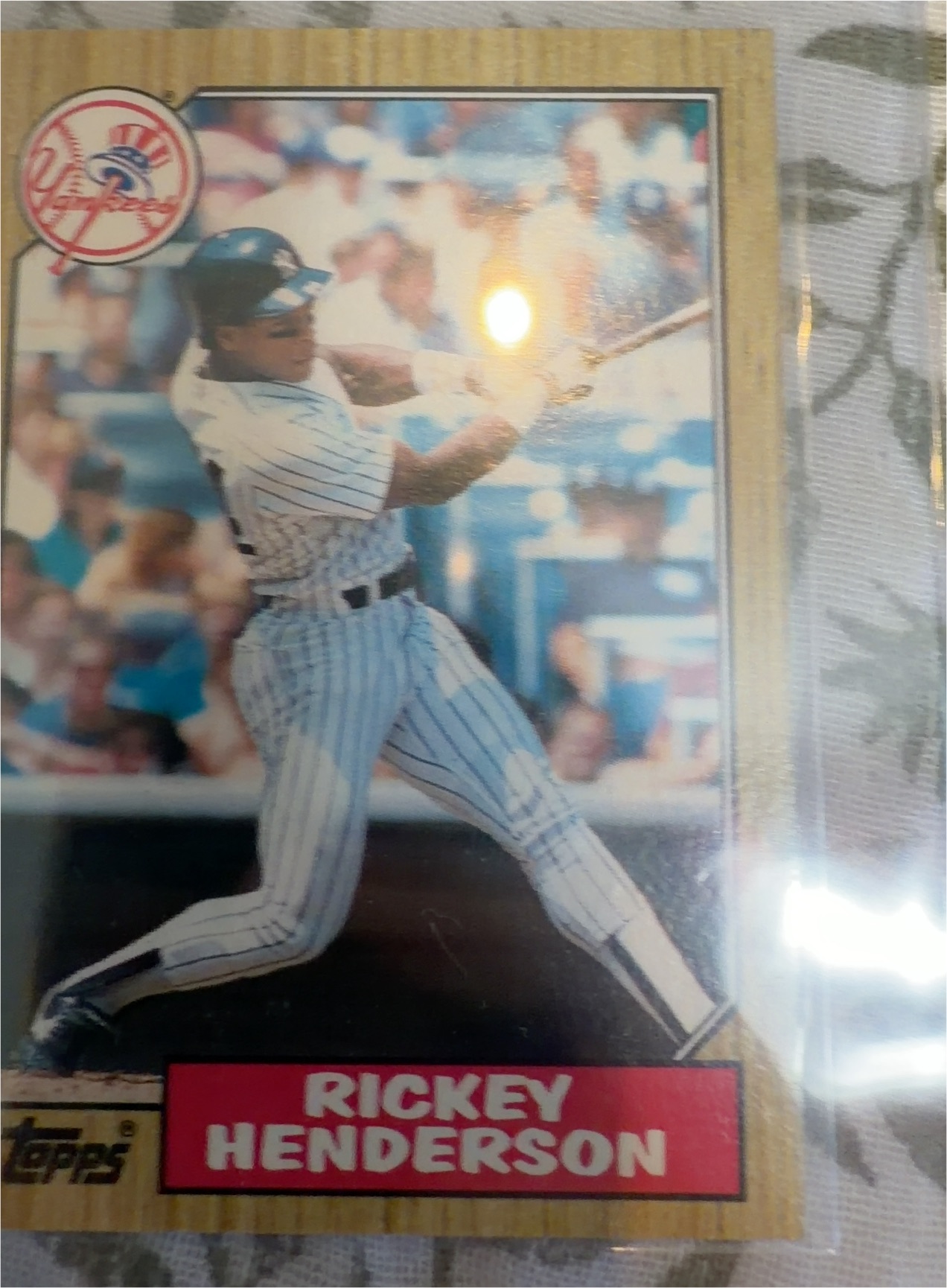 1987 Topps #735 Rickey Henderson — front