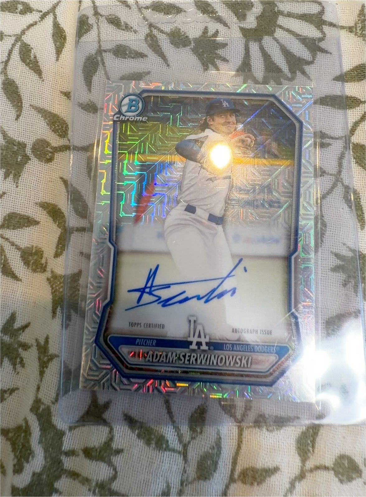 2026 Bowman Prospect Mega Autograph #BMA-ASE Adam Serwinowski — front
