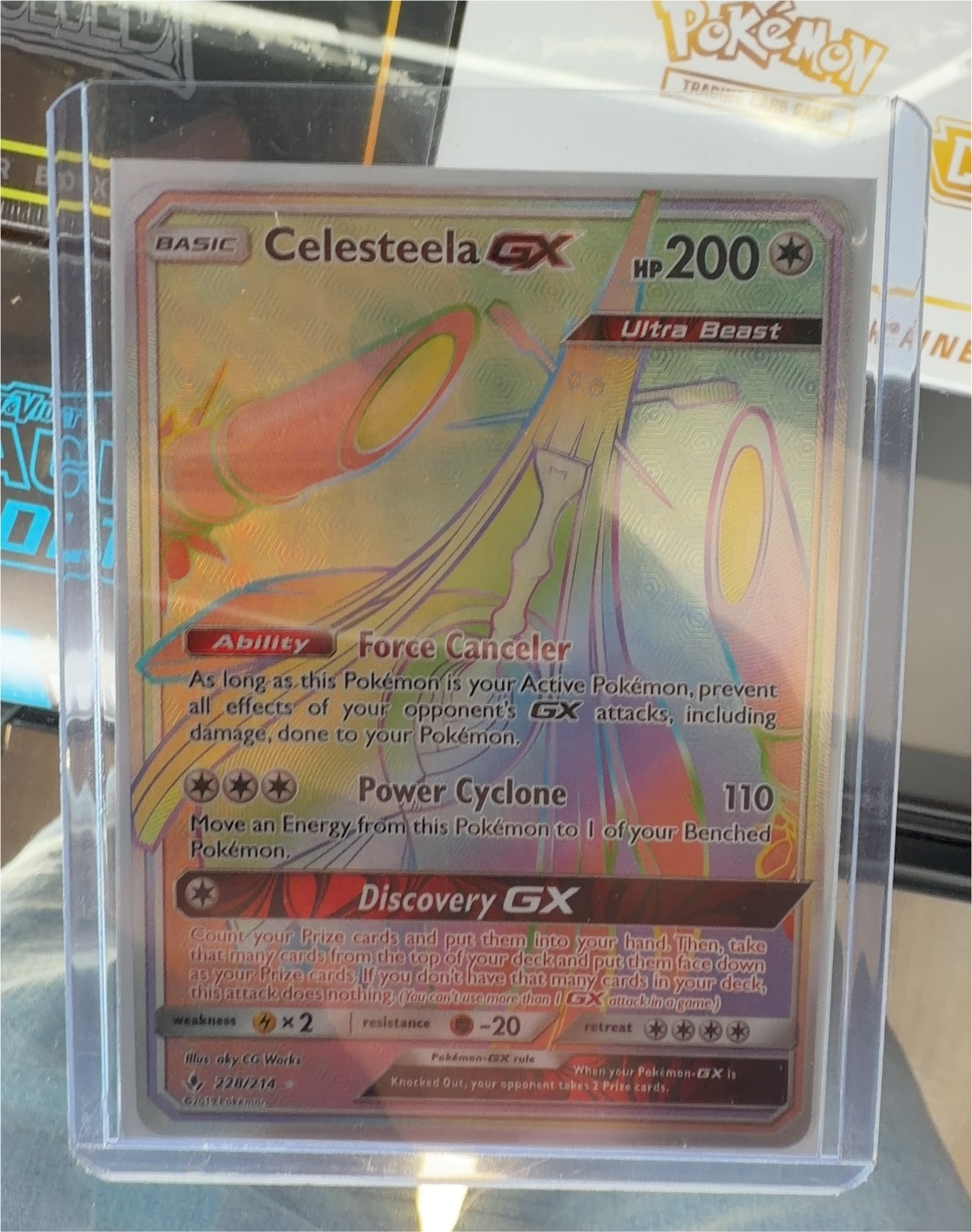 Pokemon Unbroken Bonds #208 Celesteela GX — front