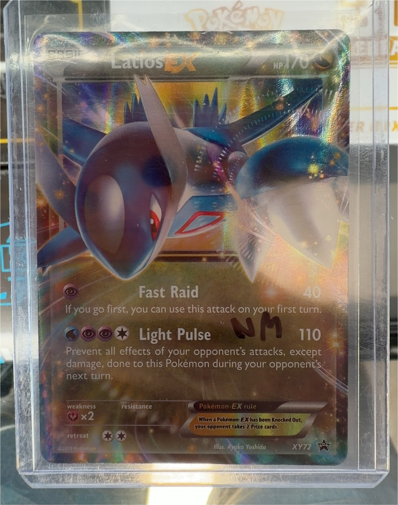 Pokemon Promo #XY72 Latios EX — front