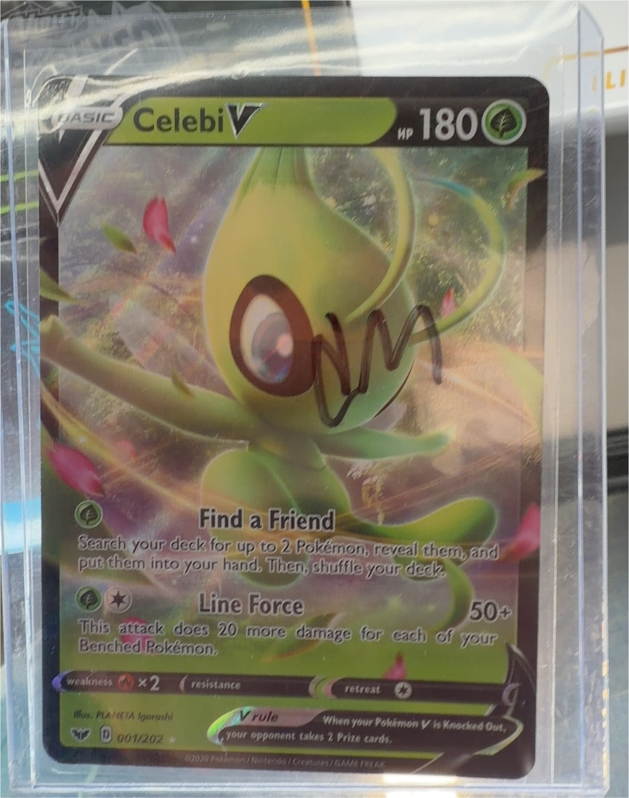 Pokemon Sword & Shield #1 Celebi V — front