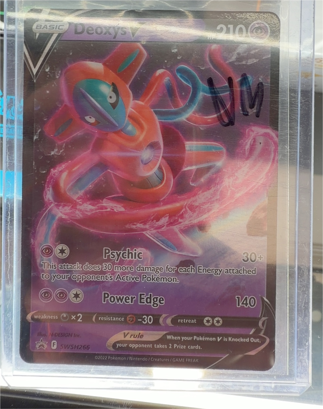 Pokemon Promo #SWSH266 Deoxys V — front