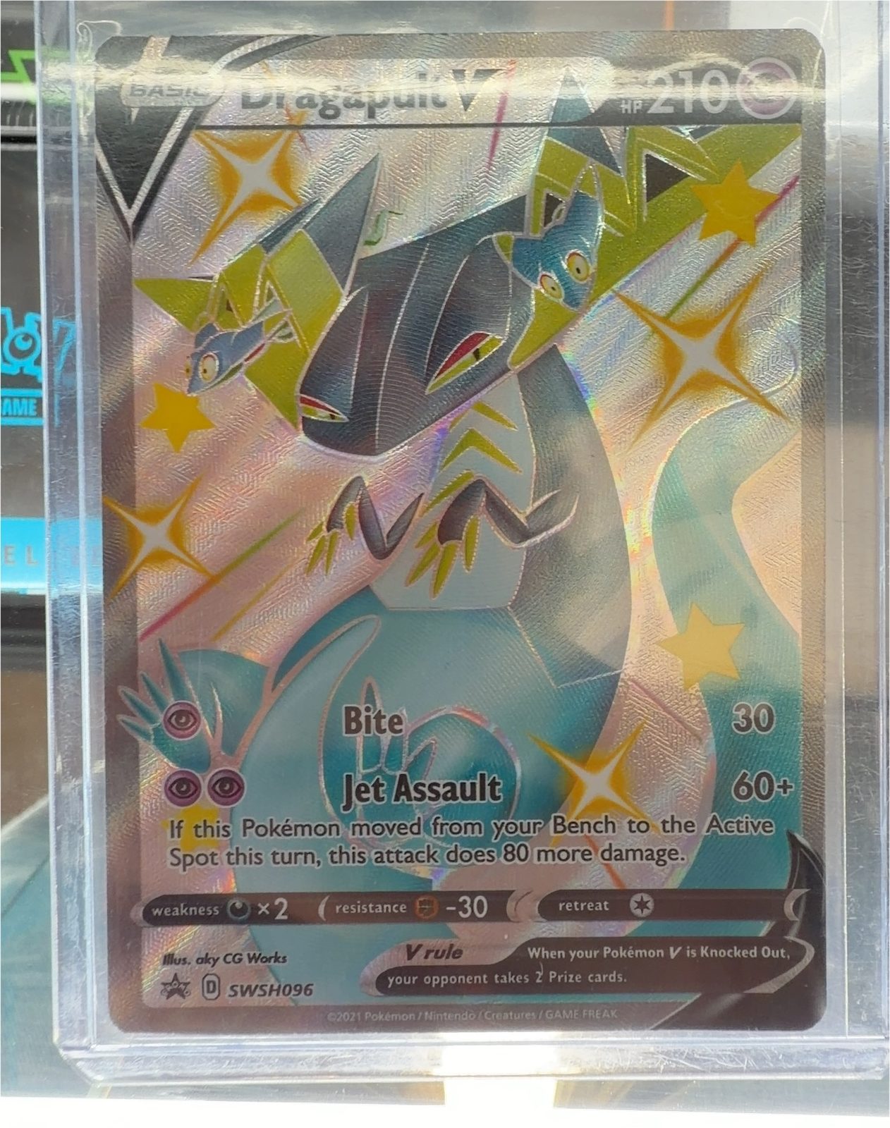 Pokemon Promo #SWSH096 Dragapult V — front