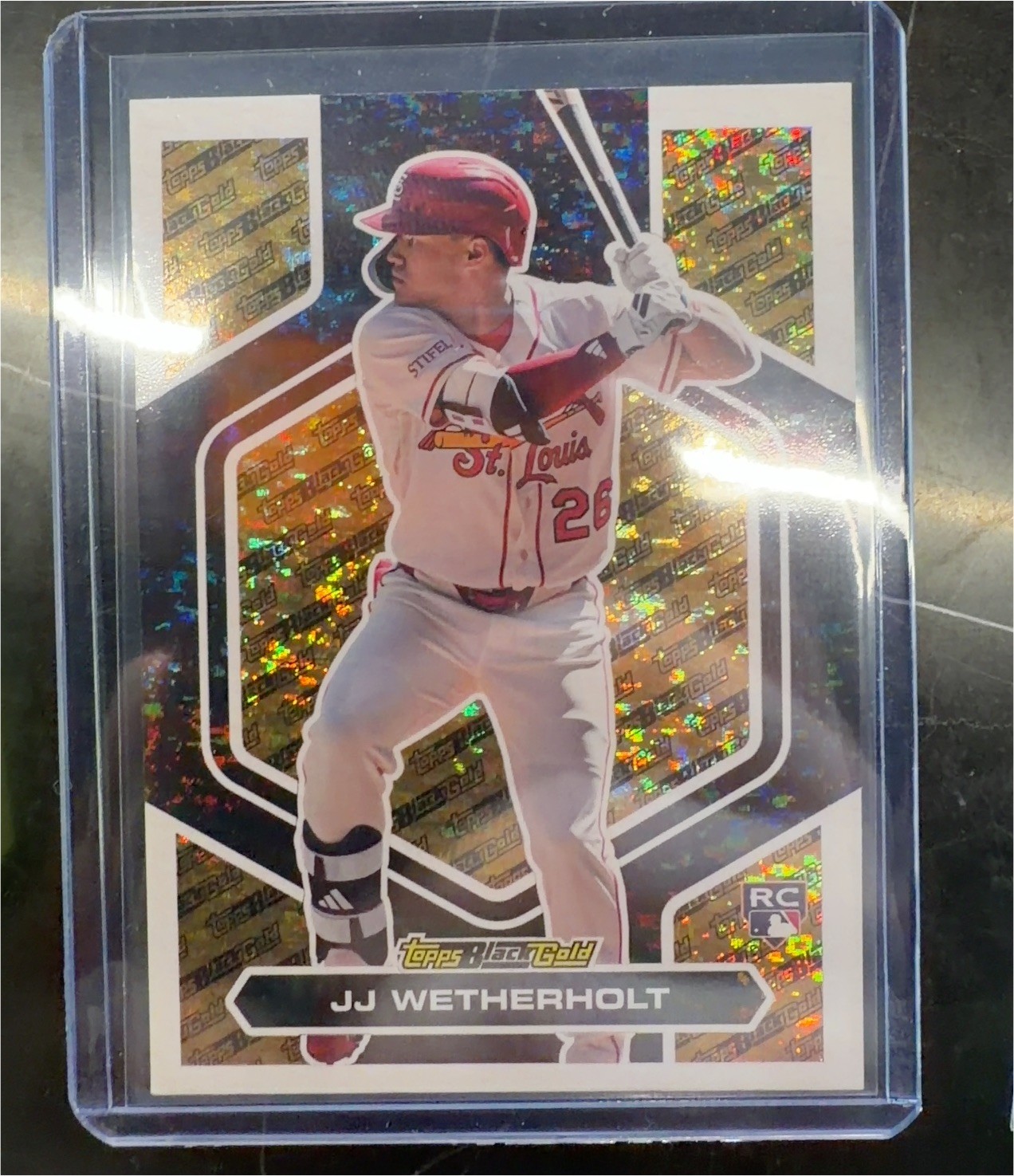2026 Topps Update Black Gold #BG-6 JJ Wetherholt — front