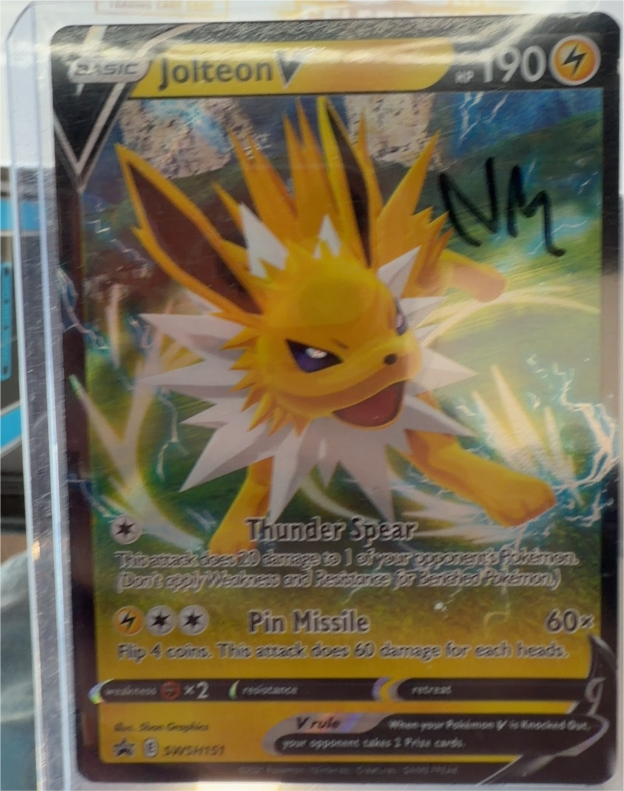 Pokemon Promo #SWSH151 Jolteon V — front
