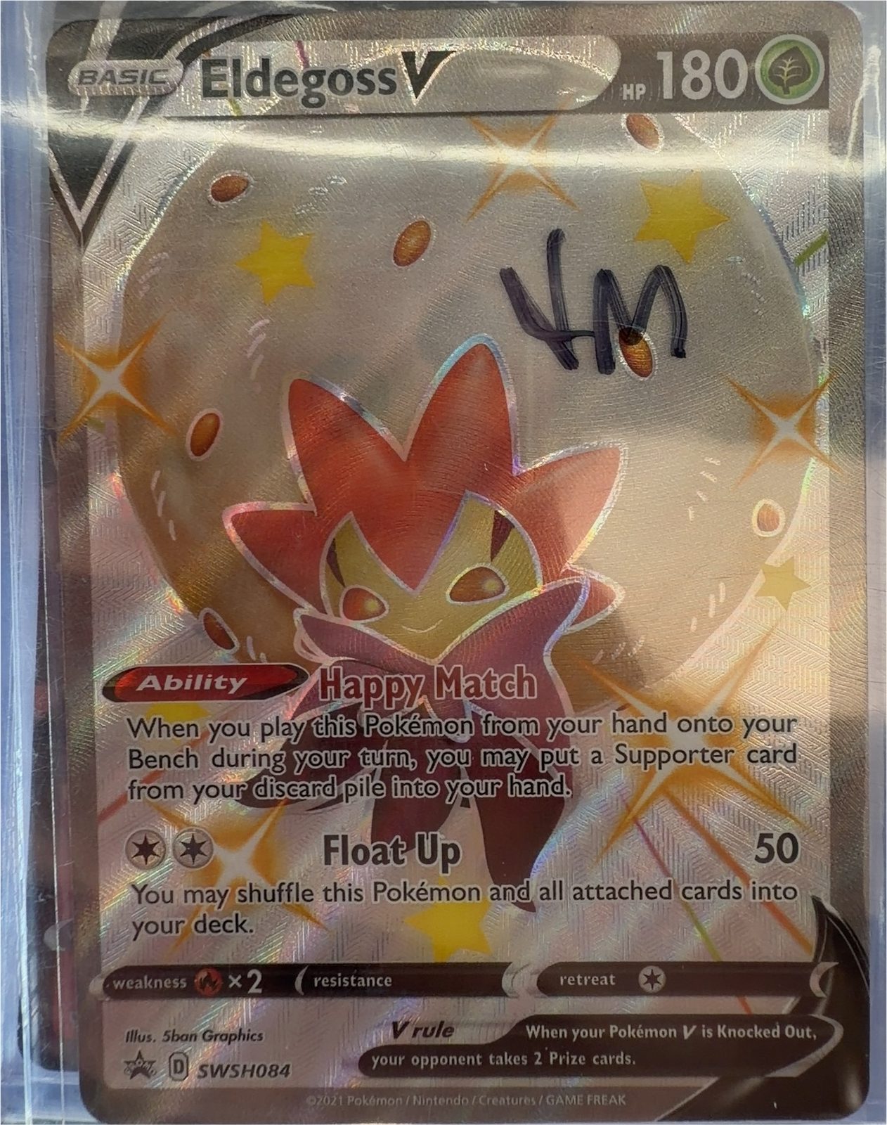 Pokemon Promo #SWSH084 Eldegoss V — front