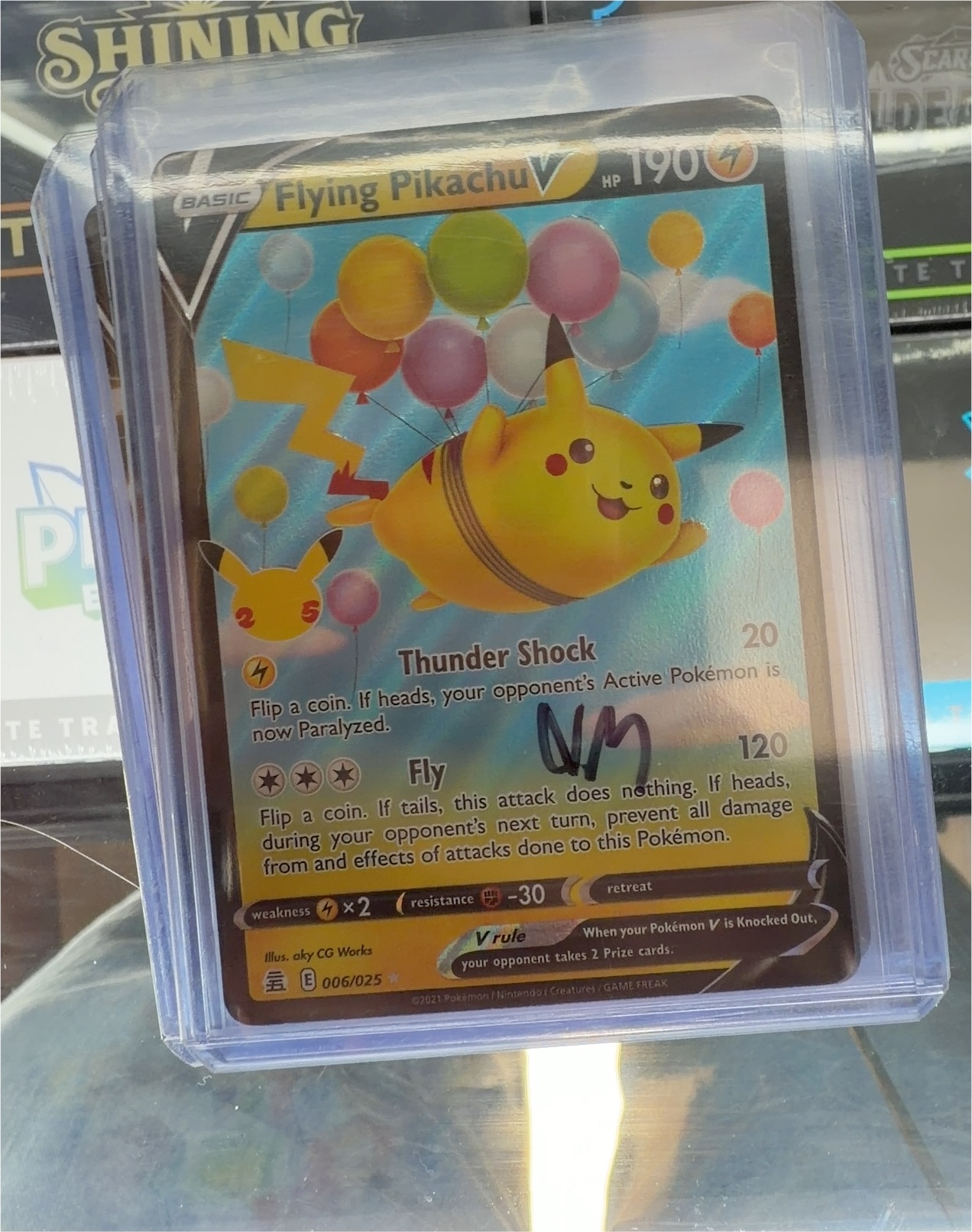 Pokemon Celebrations #6 Flying Pikachu V — front