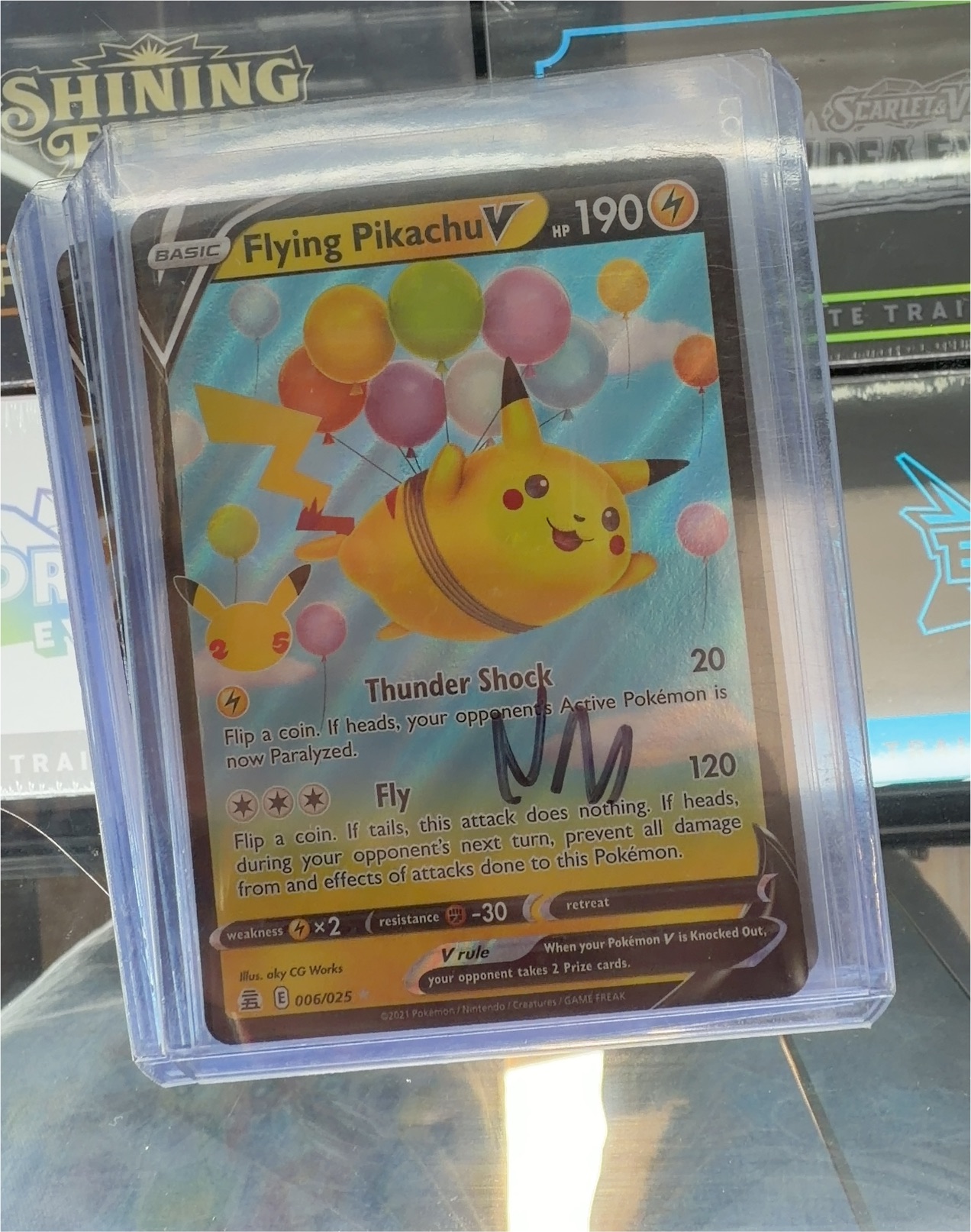 Pokemon Celebrations #6 Flying Pikachu V — front