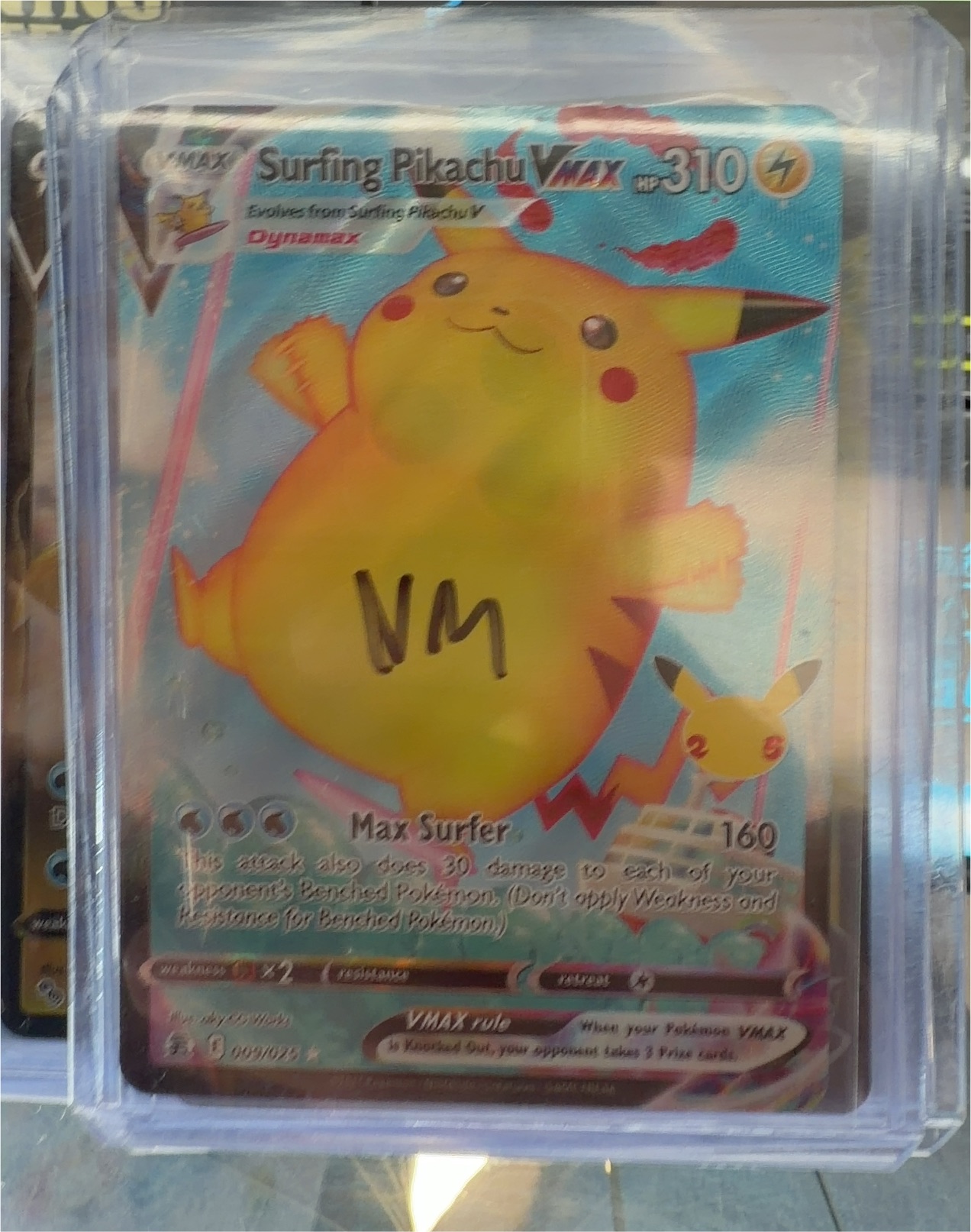 Pokemon Celebrations #9 Surfing Pikachu VMAX — front