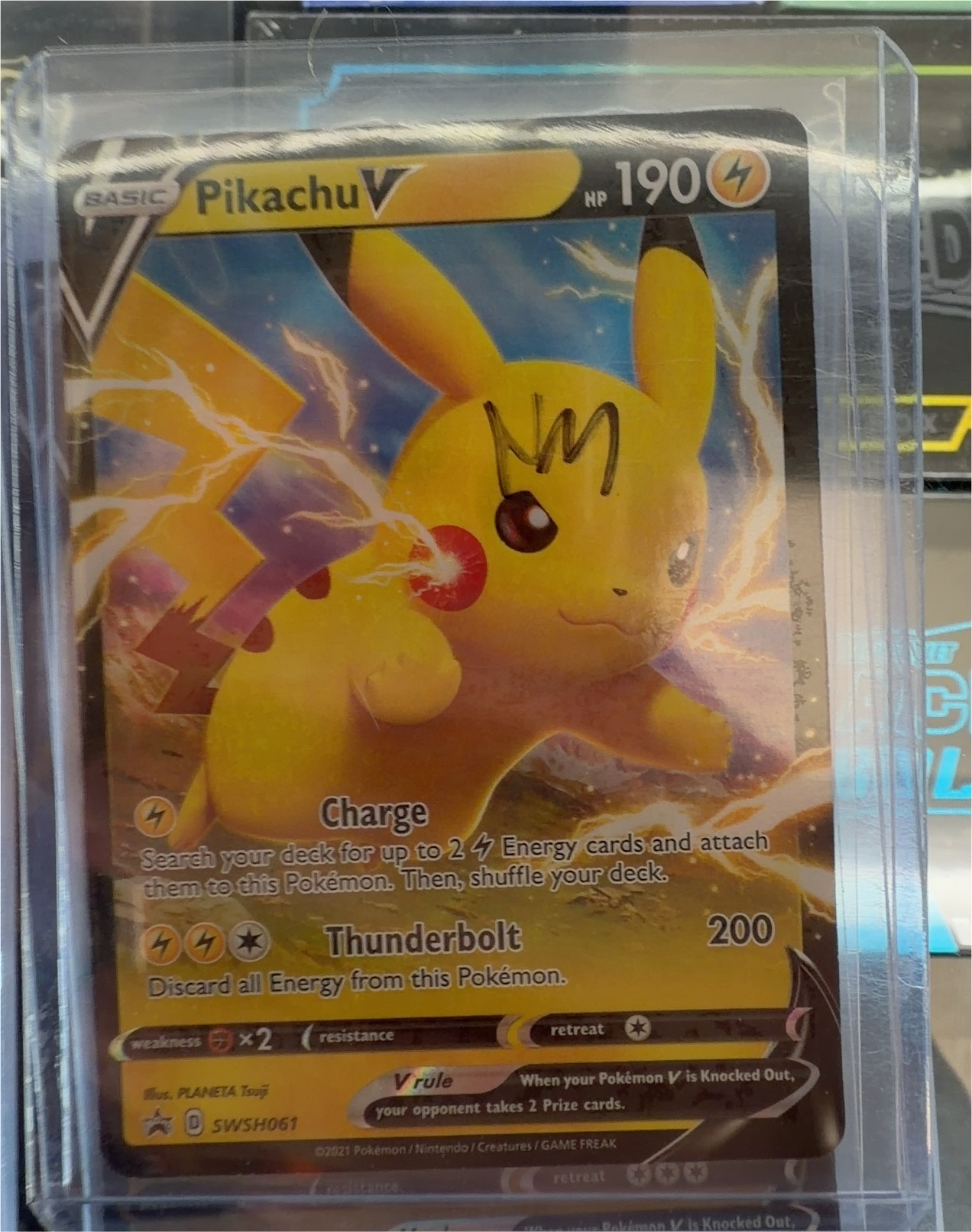 Pokemon Vivid Voltage #43 Pikachu V — front