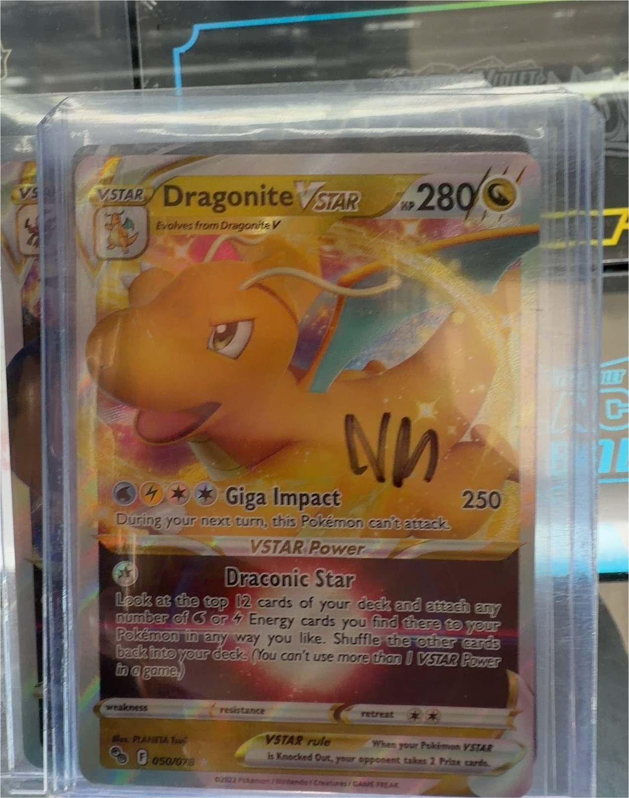Pokemon Go #50 Dragonite VSTAR — front