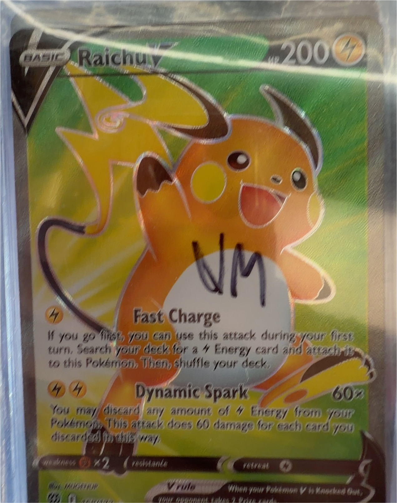 Pokemon Brilliant Stars #158 Raichu V — front