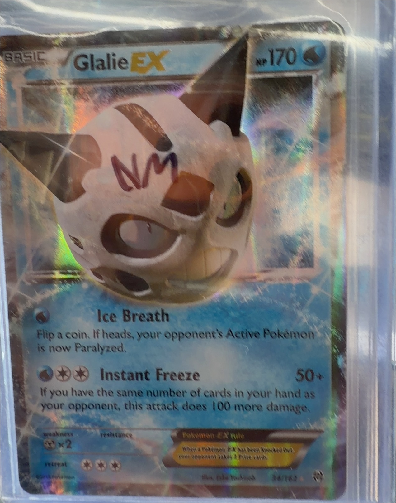 Pokemon BREAKthrough #34 Glalie EX — front