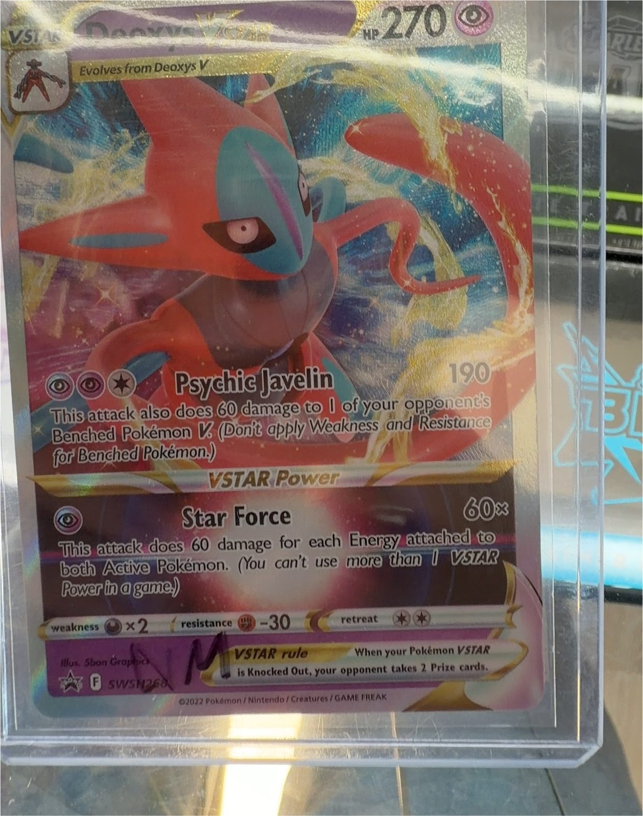 Pokemon Promo #SWSH268 Deoxys VSTAR — front