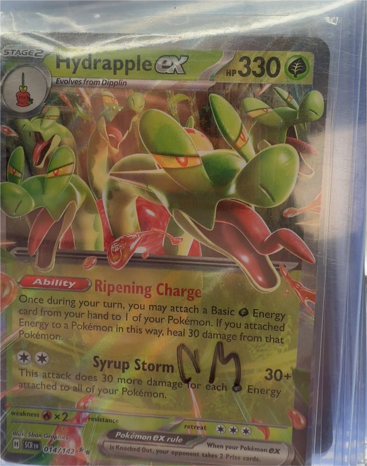 Pokemon Stellar Crown #14 Hydrapple ex — front