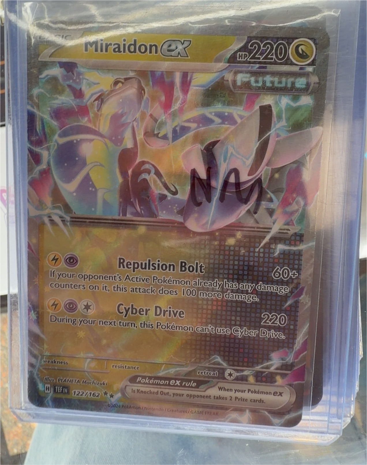 Pokemon Temporal Forces #122 Miraidon ex — front