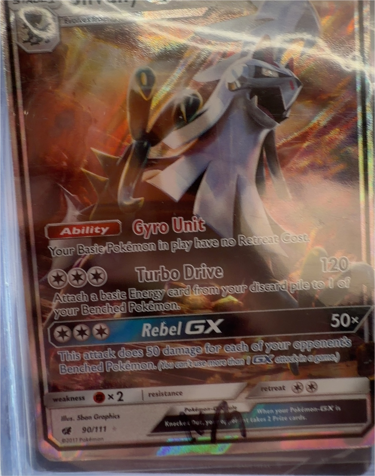 Pokemon Crimson Invasion #90 Silvally GX — front