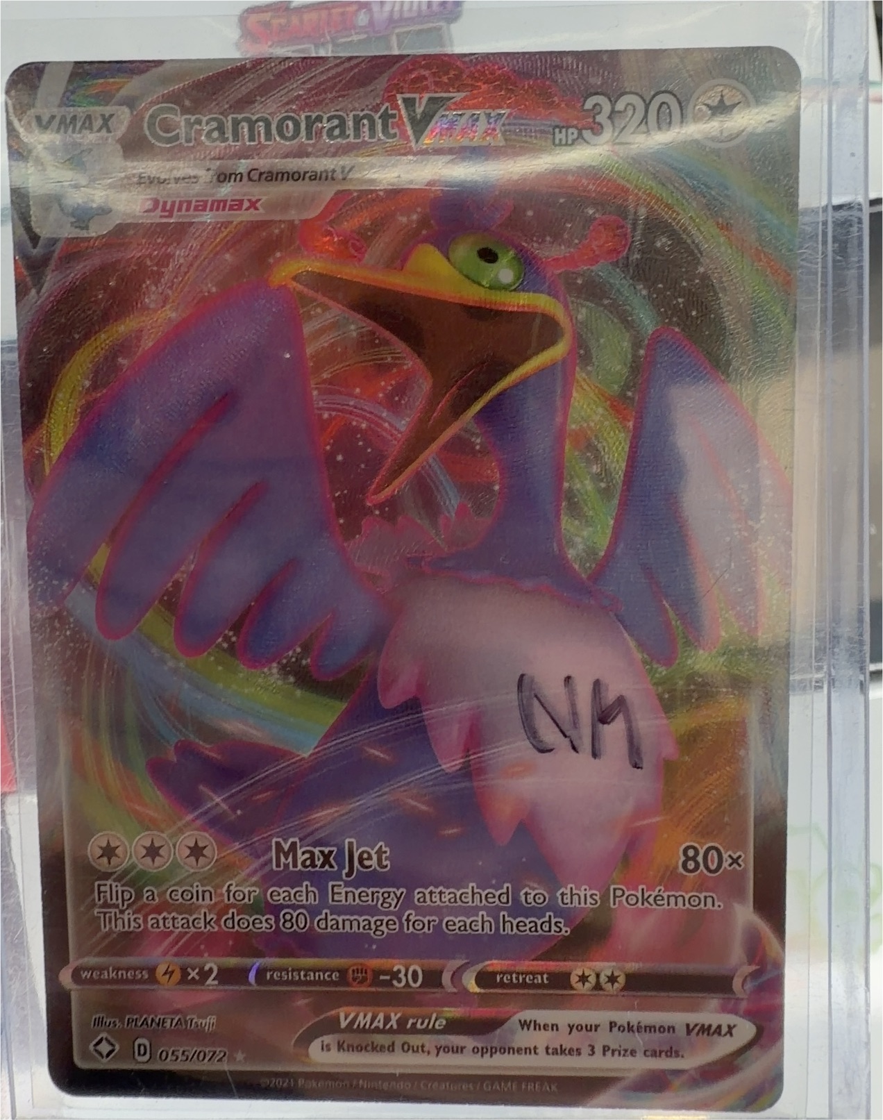 Pokemon Shining Fates #55 Cramorant VMAX — front
