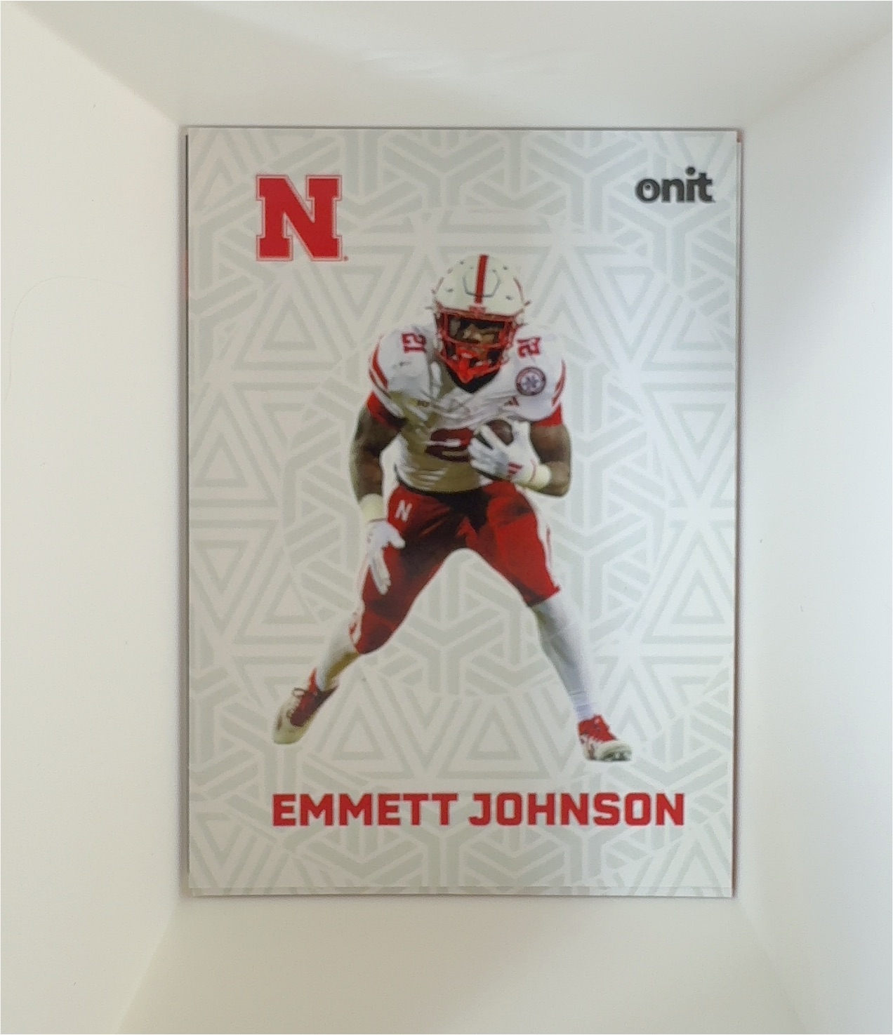 2025 Onit Nebraska Cornhuskers Football Emmett Johnson #B-24 — front