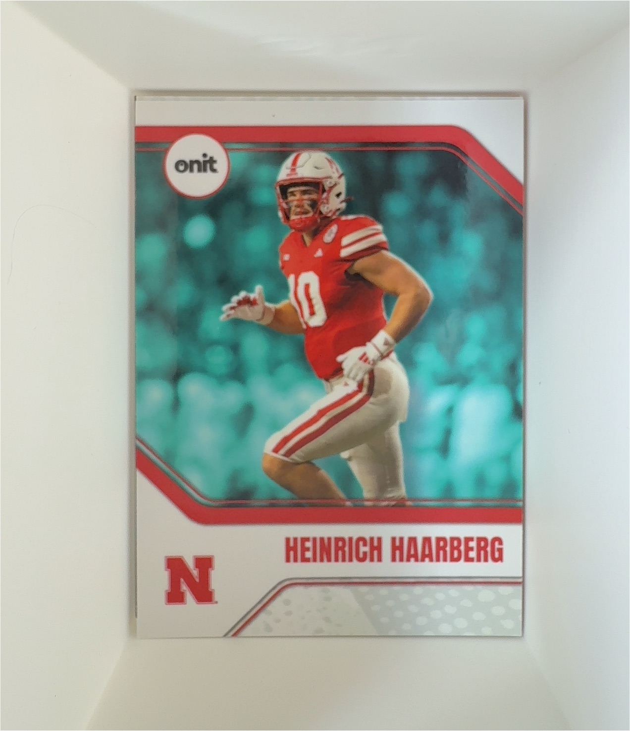 2025 Onit Nebraska Cornhuskers #P-7 Heinrich Haarberg — front