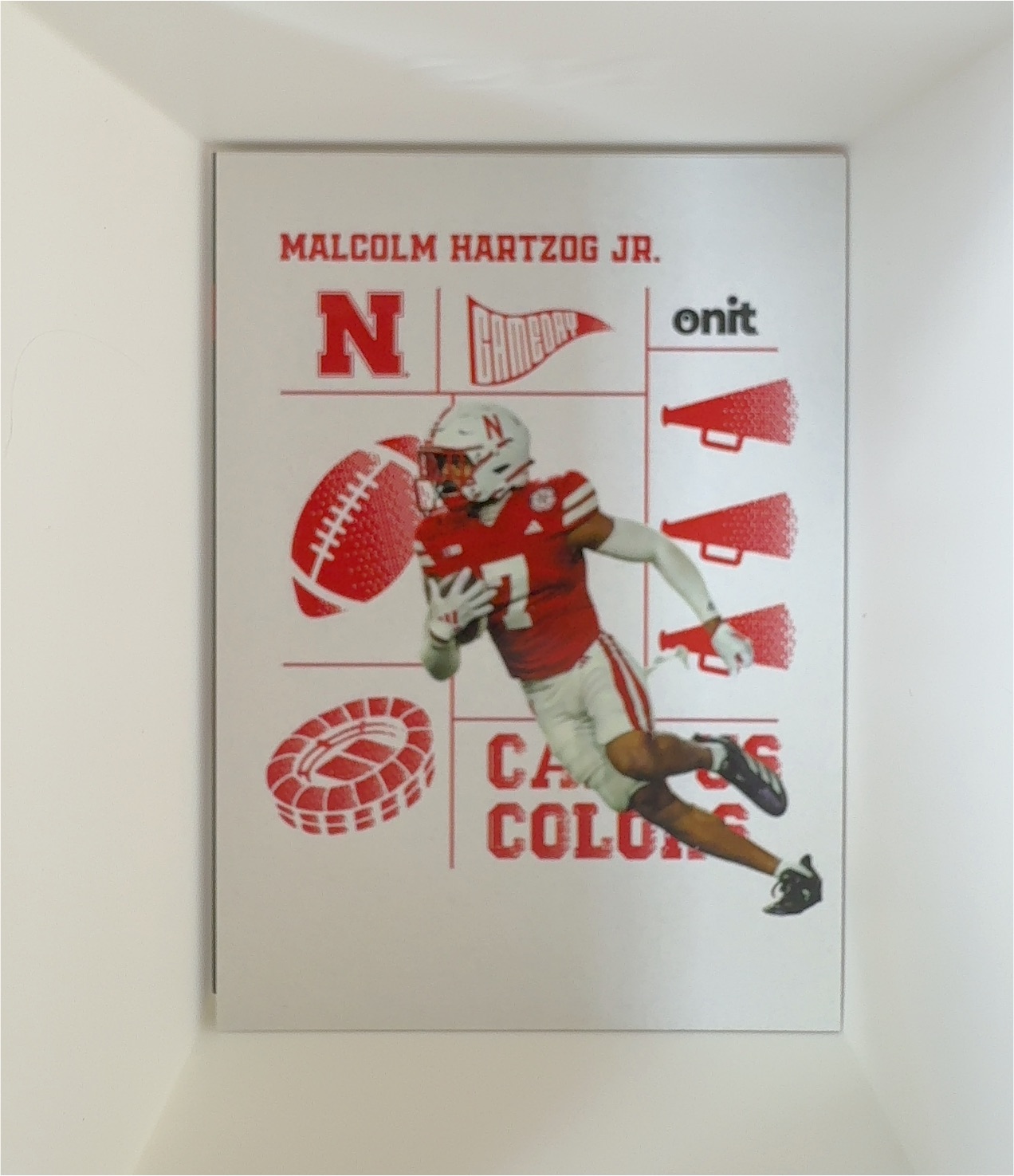 2025 Onit #CC-9 Malcolm Hartzog Jr. Campus Colors — front