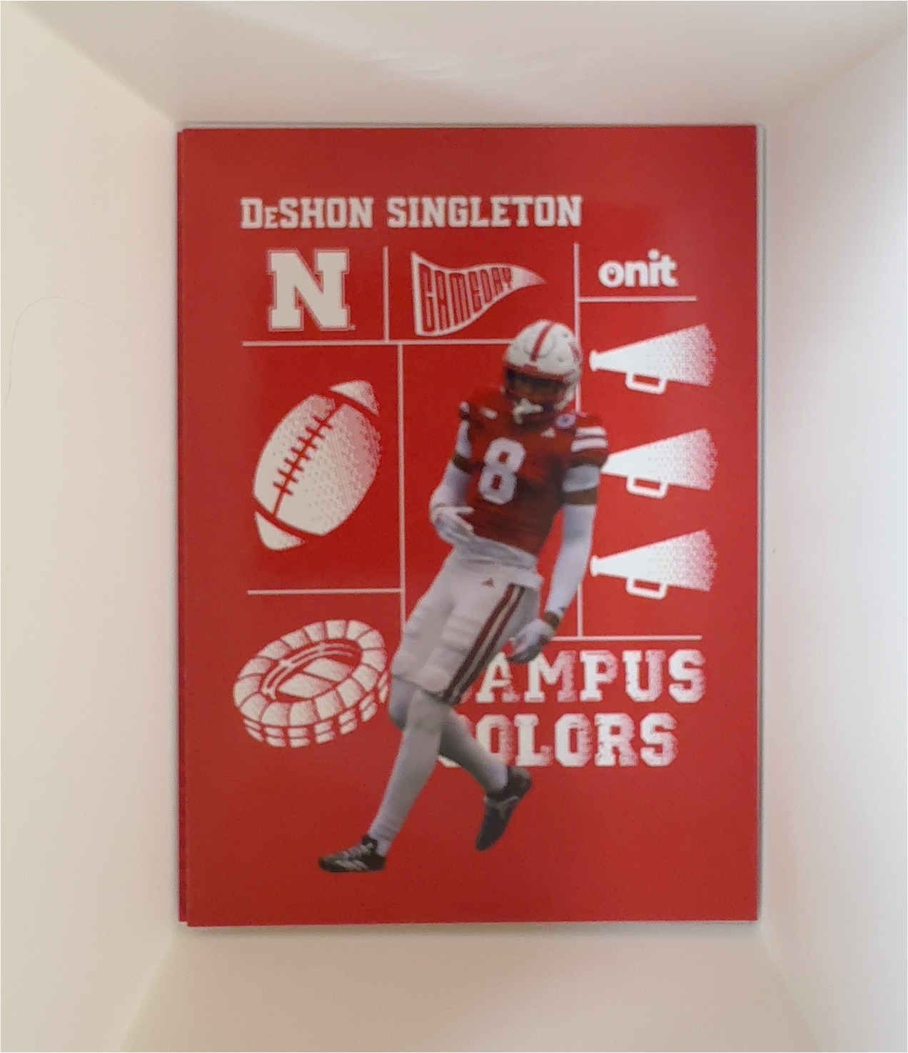 2025 Onit Nebraska Football Campus Colors #CC-13 DeShon Singleton — front
