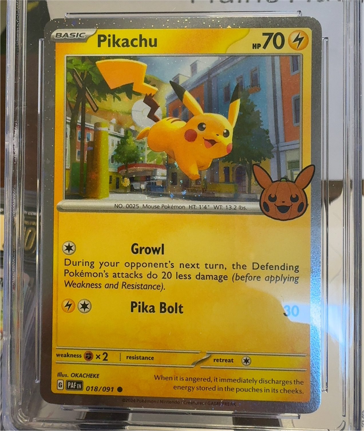 2024 Pokemon Trick or Trade #18 Pikachu — front